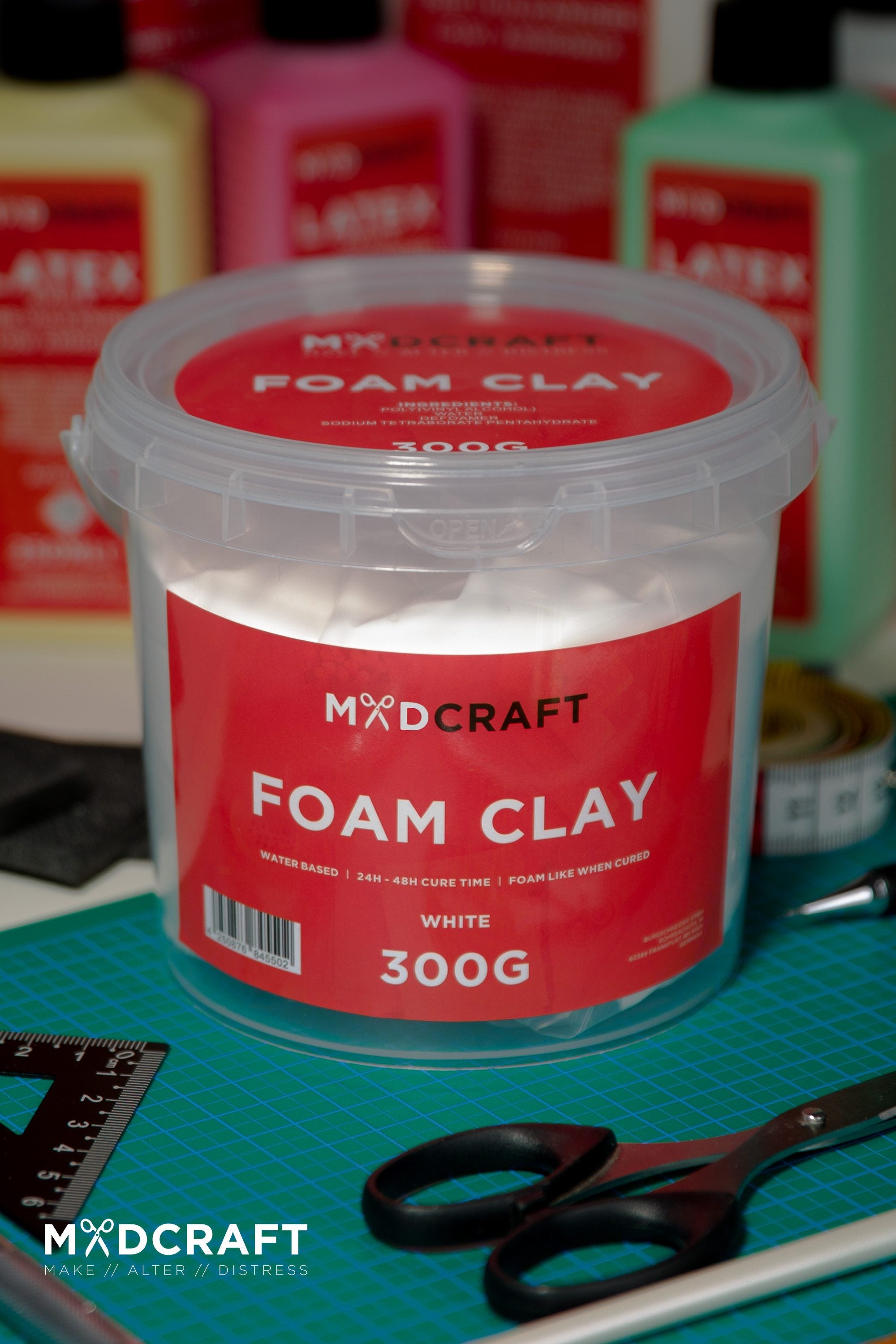 Premium White Foam Clay 300g - Lightweight, Non-Toxic & Easy to Mold for DIY Crafts, Sculpting, and Home Decor Projects