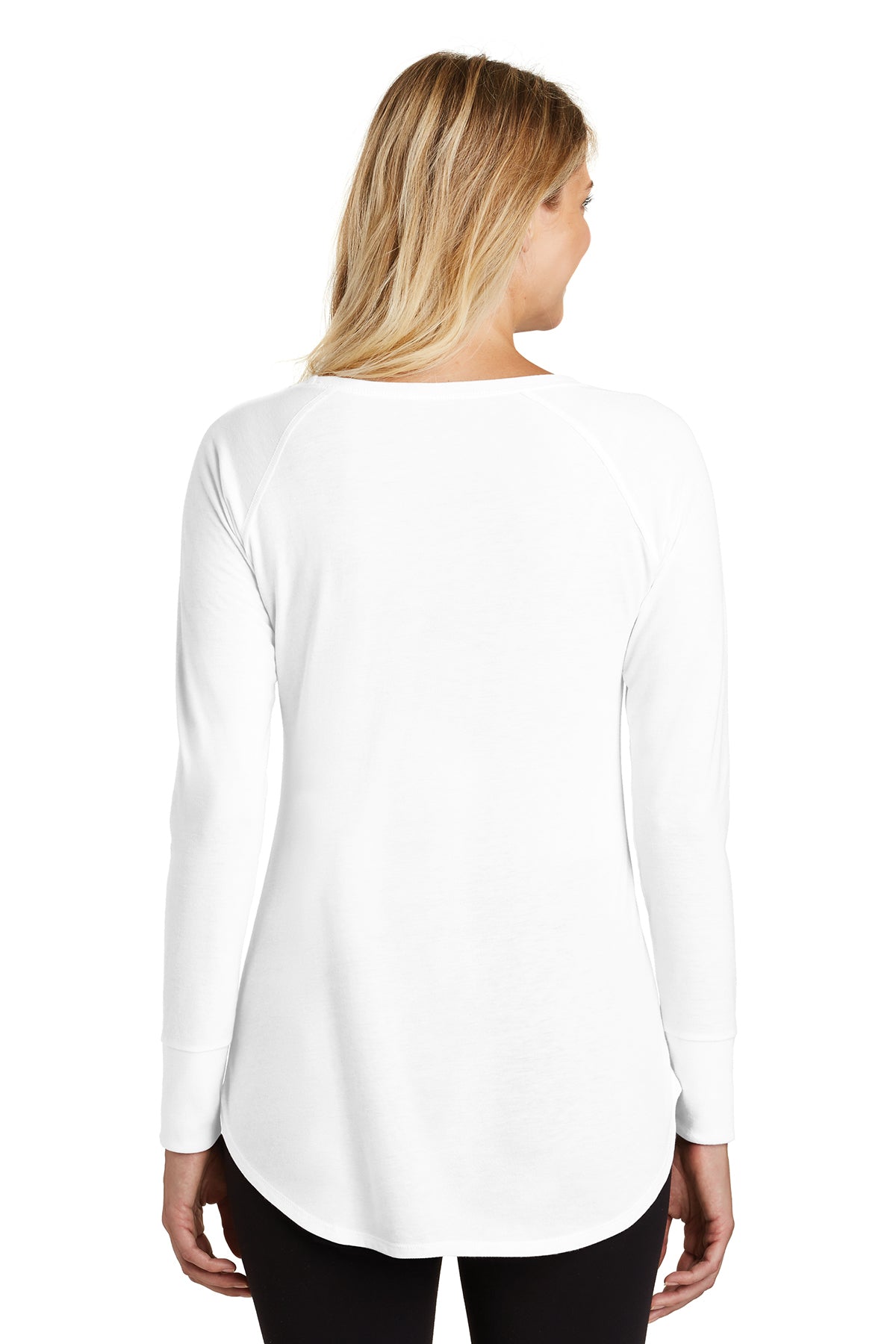 District Made Women's Long Sleeve T-Shirt - Soft Cotton White Top for Casual Wear | Perfect for Office, Outings & Everyday Comfort