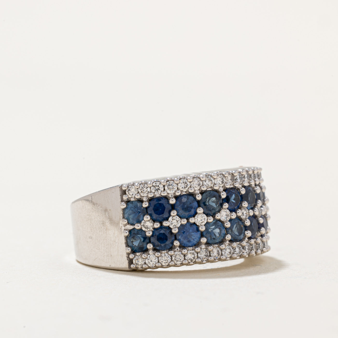 Exquisite 2.24ctw Sapphire & Diamond Cocktail Ring with 0.24ctw Diamonds | Size 5.75 | Elegant Jewelry for Evening Parties, Weddings & Special Occasions
