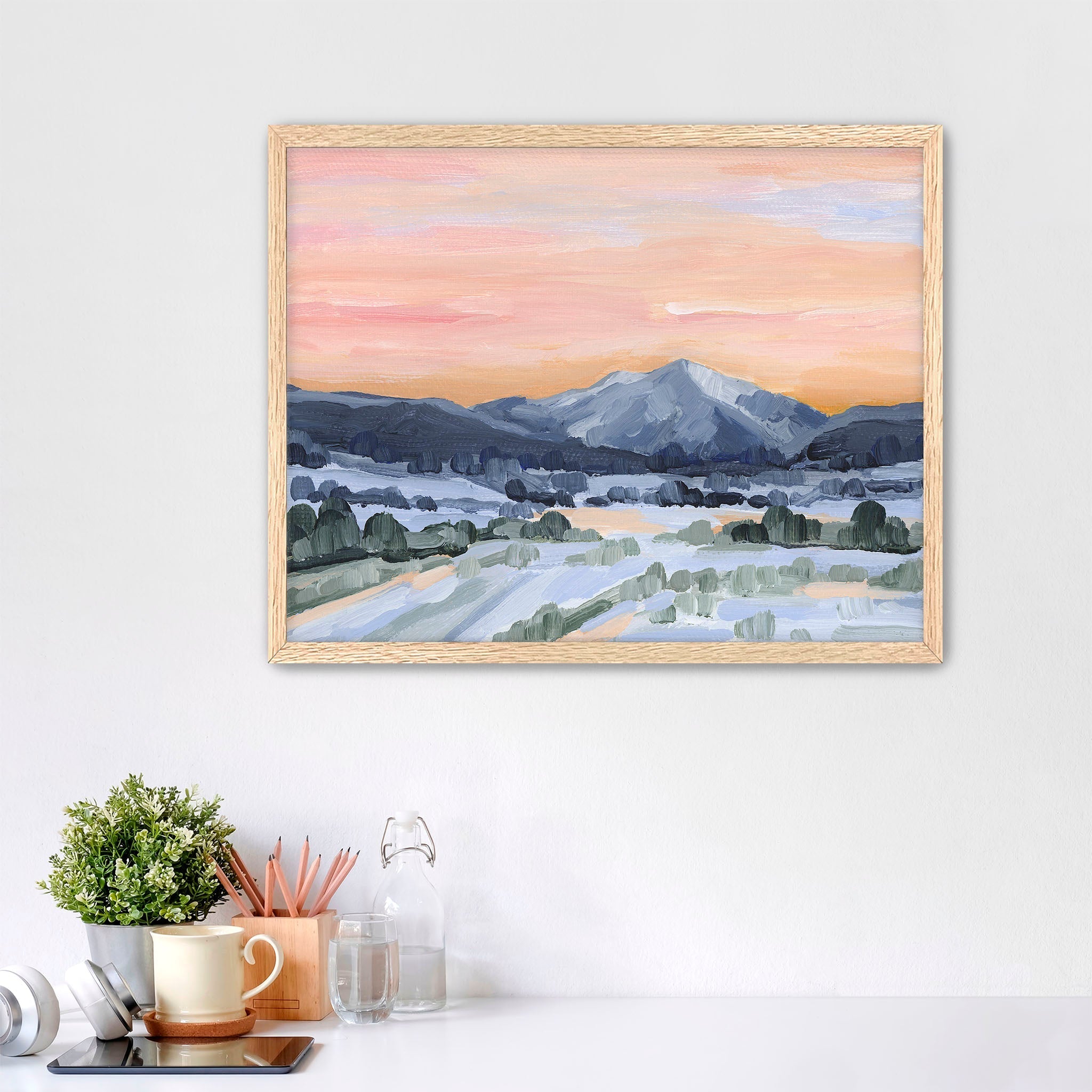 Beautiful Sunset Art Print - Wall Decor for Living Room, Bedroom & Office - Perfect Gift for Home & Office Decor