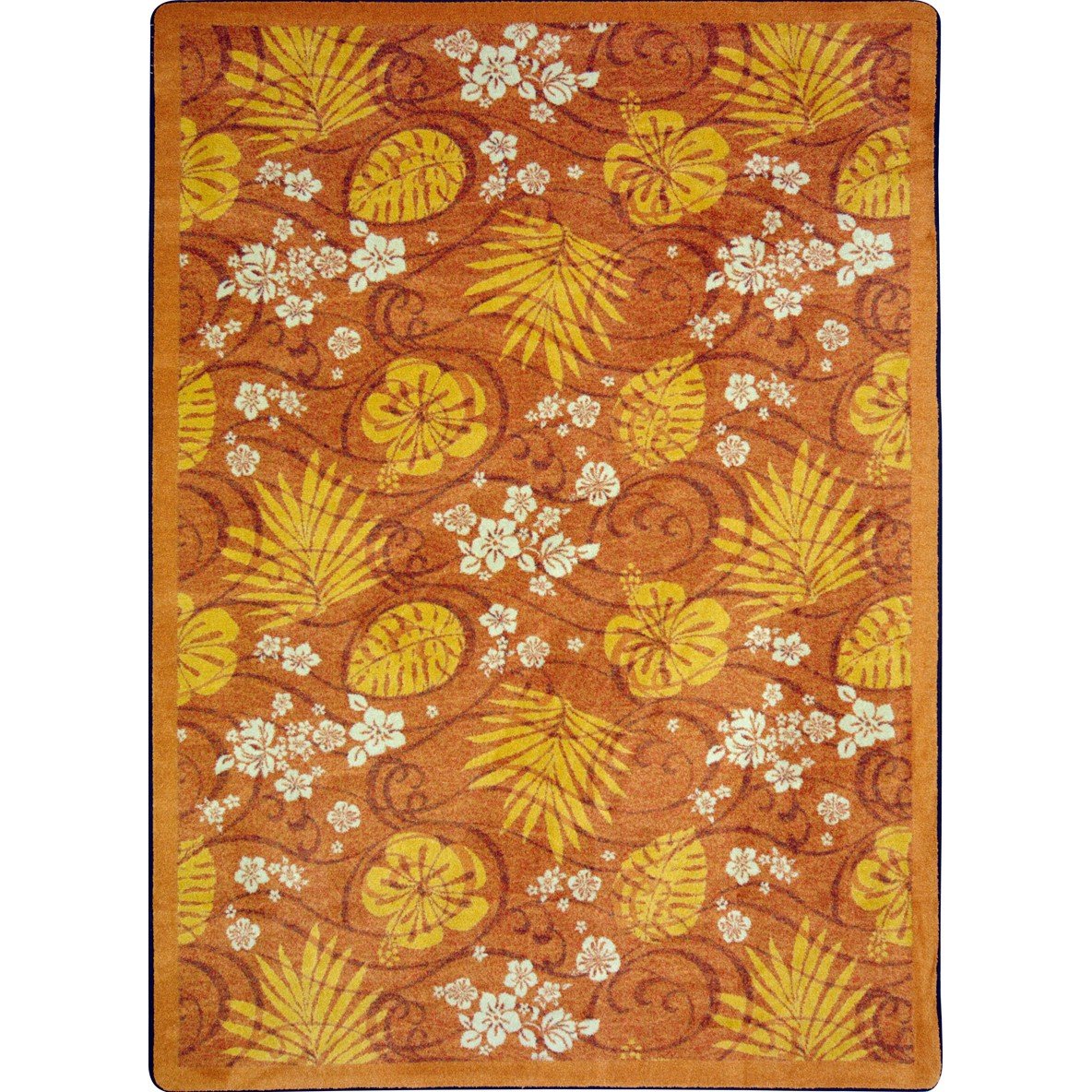 Joy Carpets Kaleidoscope Trade Winds Whimsical Area Rugs - Soft Coral Kids Rug for Playroom, Nursery & Bedroom | Non-Slip, Washable & Durable Floor Mat