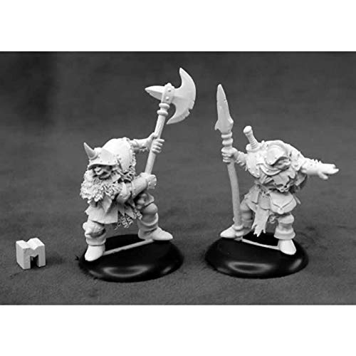 Orc Warriors Miniature 25mm Heroic Scale Dungeon Dwellers - Reaper Miniatures for Tabletop RPG, D&D, and War Gaming Scenarios