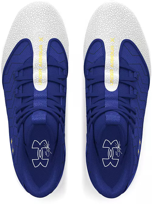 UA Harper 9 RM Men's Baseball Cleats - Royal Blue Molded Cleats for Baseball Players | Perfect for Training & Games | Official Under Armour 3027442-103