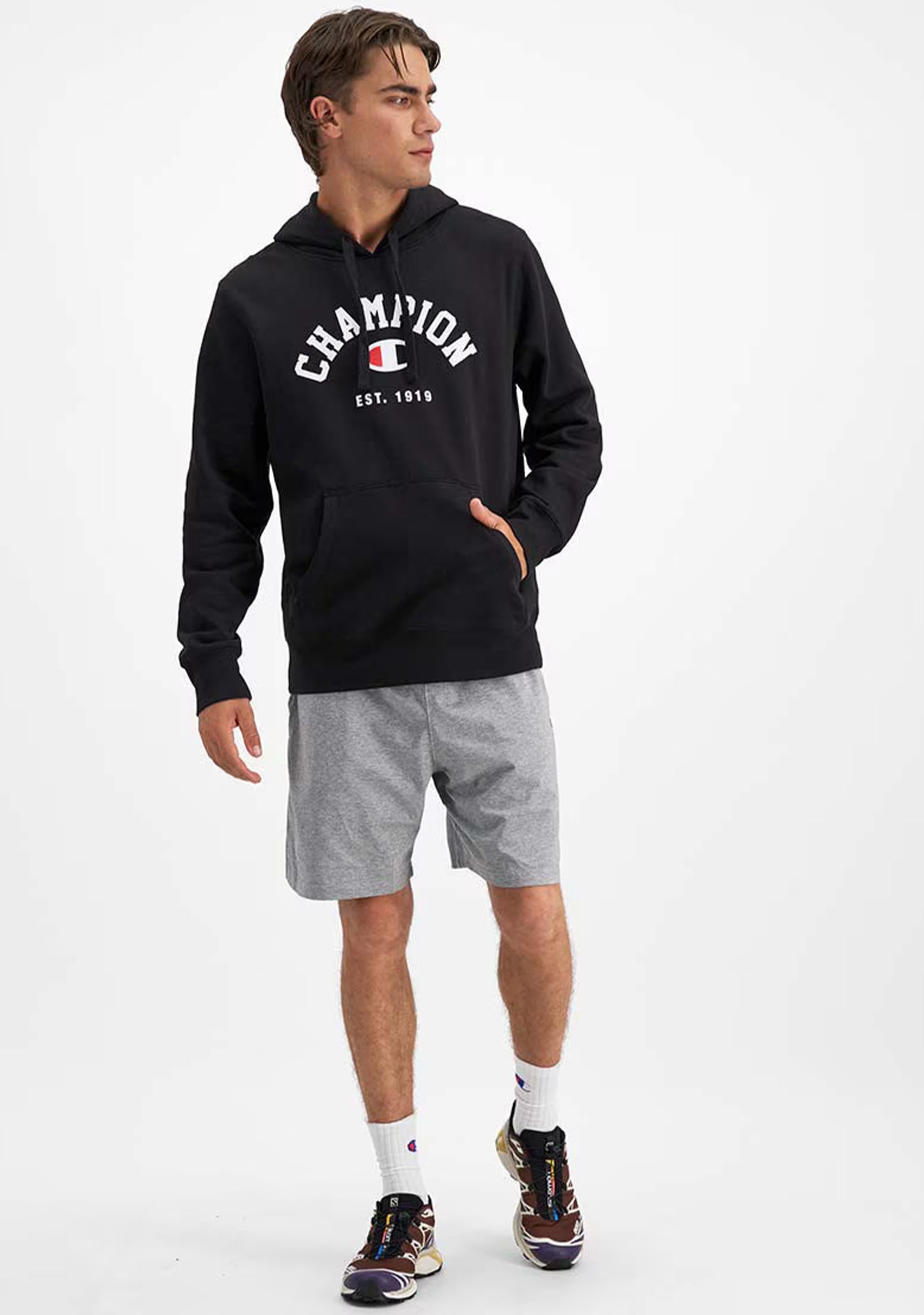 Champion Men's Sporty Hoodie - Comfortable & Stylish Pullover for Gym, Running & Casual Wear | Warm Fleece Lined Sweatshirt for Workout & Outdoor Activities
