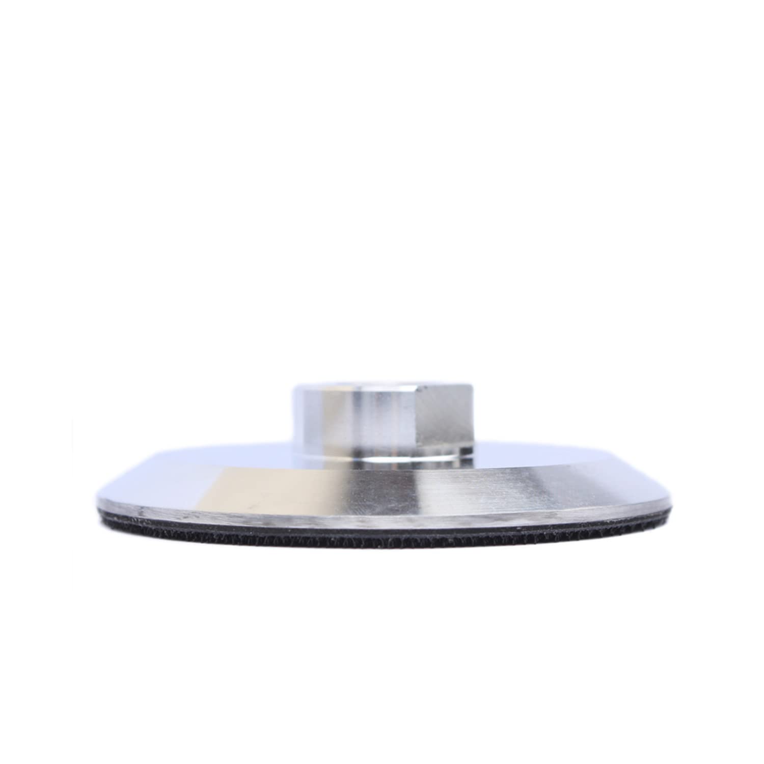 3 Inch Aluminum Backer Pad with Hook & Loop - 5/8-11 Thread Polish Wheel Holder for Car Detailing & Metal Polishing
