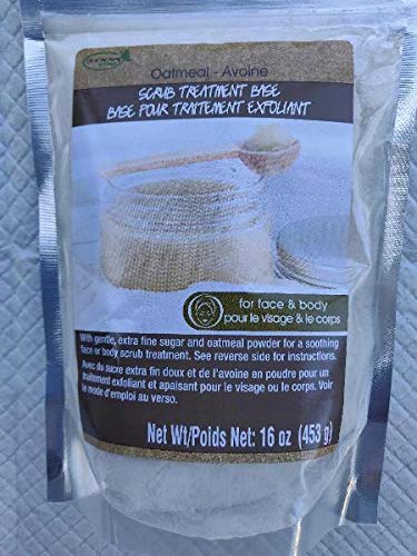 Organic Oatmeal Face & Body Scrub Powder - Gentle Exfoliator for Sensitive Skin | DIY Skincare Treatment for Dryness & Irritation - Perfect for Spa Days & At-Home Self Care Routines