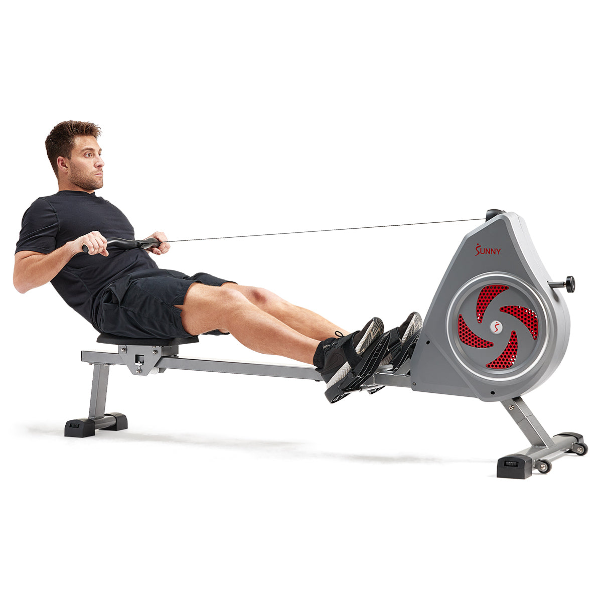 Sunny Strength™ Smart Premium Air Resistance Rowing Machine for Home Gym - Full Body Workout, Cardio Training & Fitness Equipment for Indoor Exercise