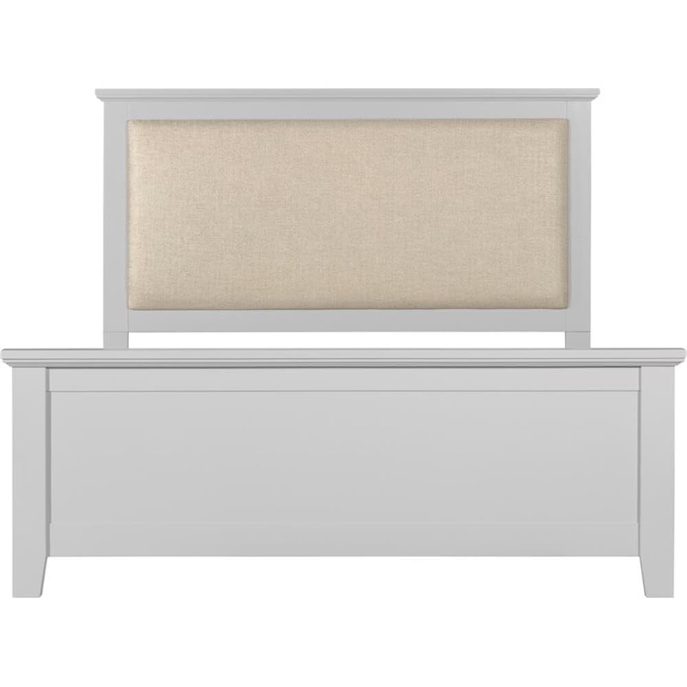 Finch Westport Solid Wood Platform Bed Frame - Queen Size, Grey - Sturdy & Modern Bedroom Furniture for Master Bedroom or Guest Room