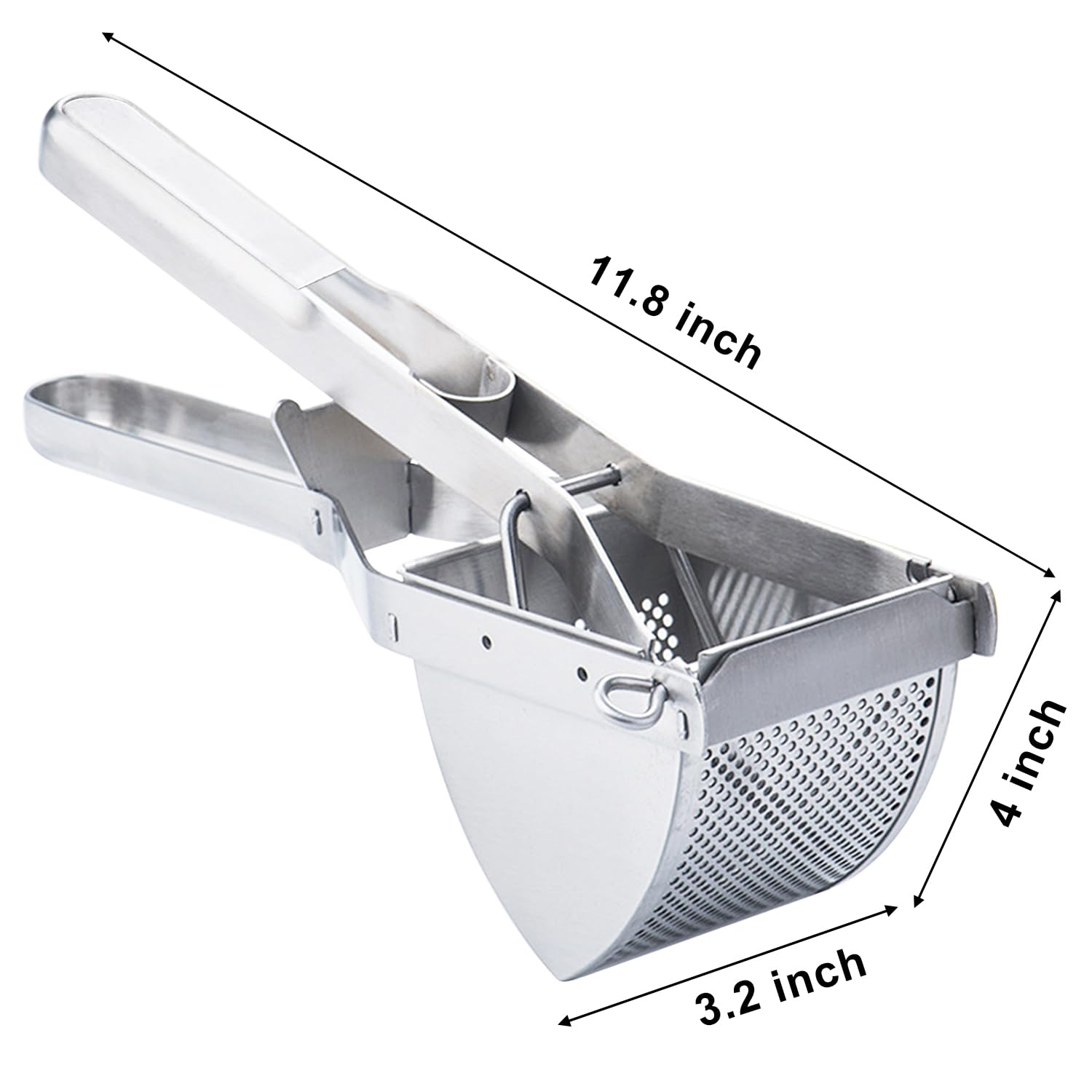 **AITRAI 22oz Heavy Duty Stainless Steel Potato Ricer & Masher - Professional Kitchen Tool for Smooth & Fluffy Mashed Potatoes, Baby Food, Purees - Perfect for Thanksgiving, Holiday Cooking & Home Chefs**
