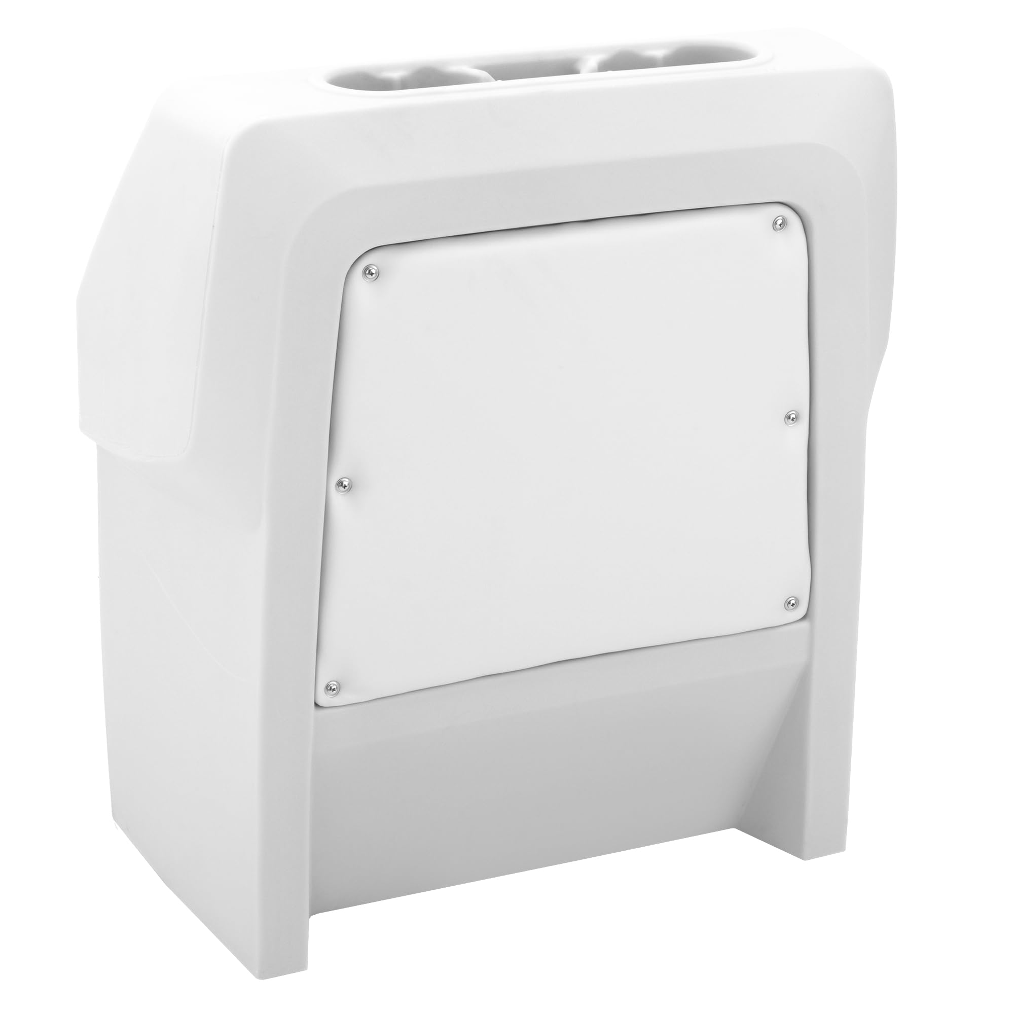 Premium Pontoon Boat Console by DeckMate® - White | Durable Marine-Grade Construction for Smooth Sailing | Perfect for Fishing, Leisure Cruising & Water Sports