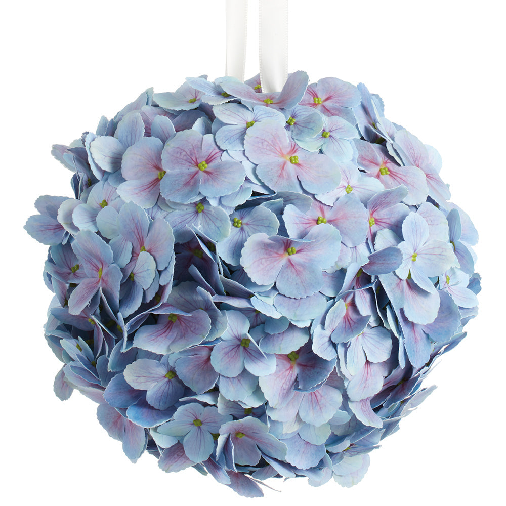 10 Pack Blue Hydrangea Silk Flower Balls - Artificial Floral Decor for Weddings, Home Decor, Party Centerpieces & DIY Crafts