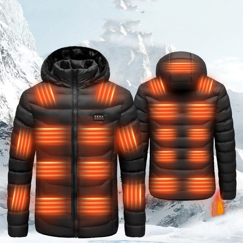 Smart Heating Jacket for Men & Women - Winter Warm Electric Thermal Coat - Perfect for Outdoor Activities, Skiing & Cold Weather