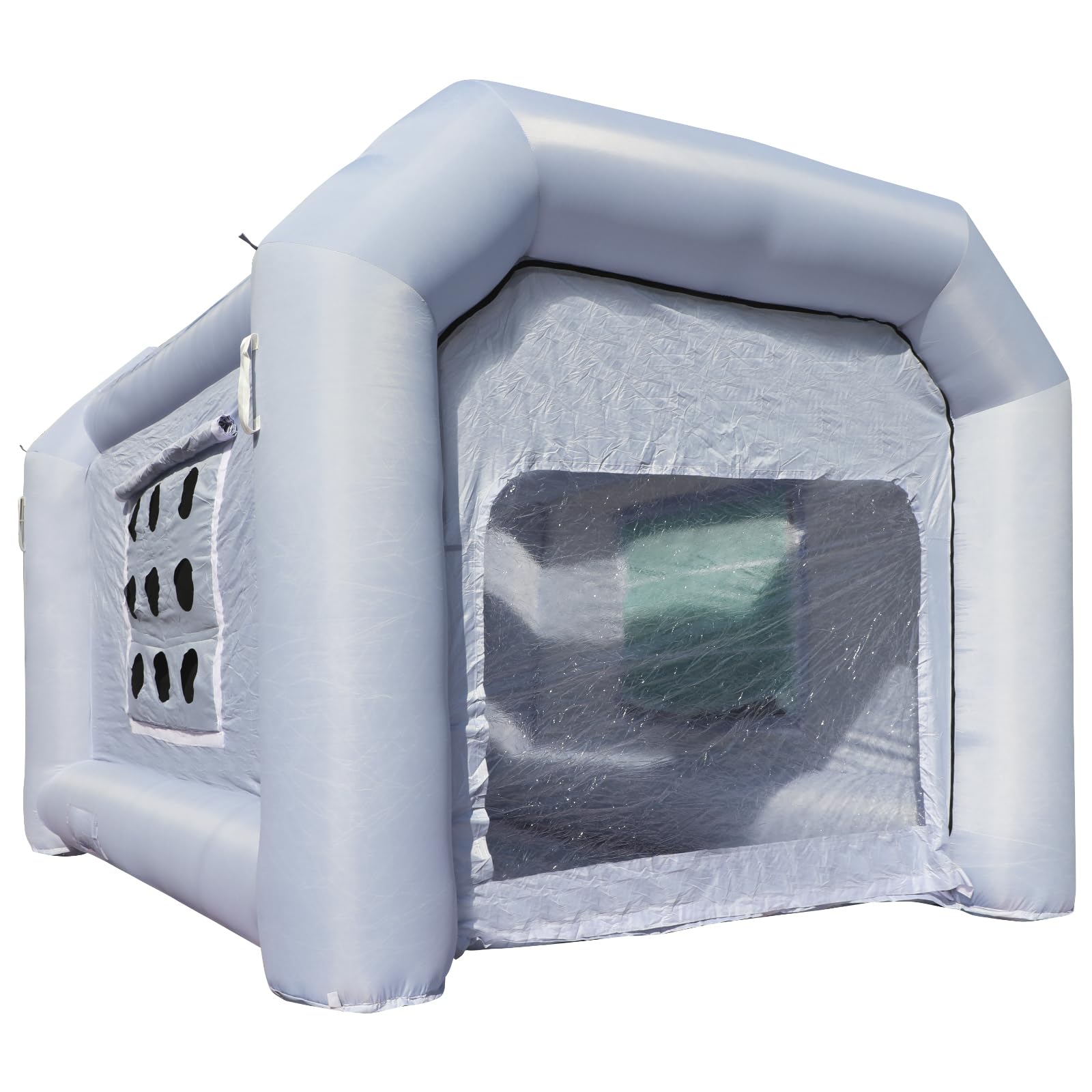 Xmaybang 12x7.2x8.9ft Inflatable Spray Booth - Portable Auto Paint Booth with Filtration System for Motorcycles, Cars & Auto Parts | Perfect for DIY Painting, Outdoor Projects & Medical Aid Tents (Blower Not Included)