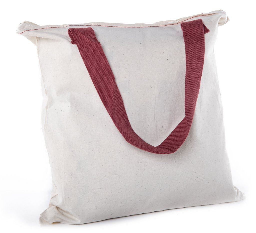 Mato & Hash Canvas Tote Bag with Zipper Closure & Interior Pocket - Durable Cotton Shopping Bag for Groceries, Beach, Work & Travel