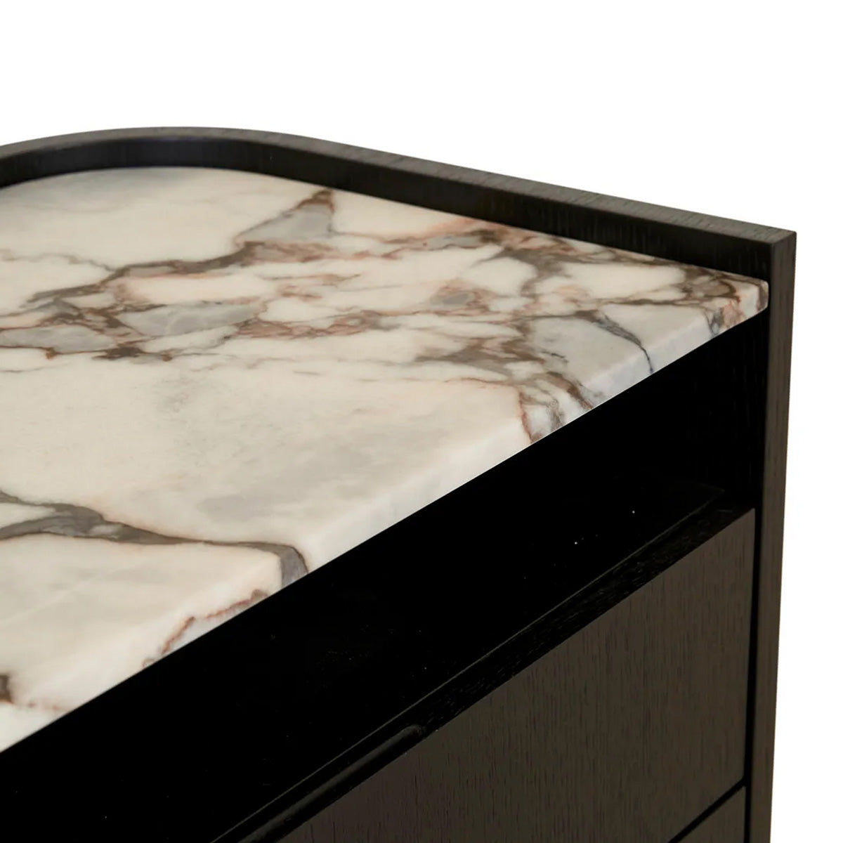 Elsie 2 Drawer Nightstand - Modern Bedside Table with Storage for Bedroom, Living Room & Office - Compact Night Stand with Drawers for Small Spaces