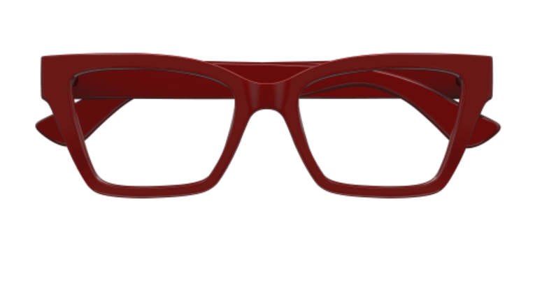 Gucci GG1715O 003 Burgundy Rectangle Women's Eyeglasses - Stylish Prescription Glasses for Women, Fashionable Eyewear for Everyday Wear & Office Use