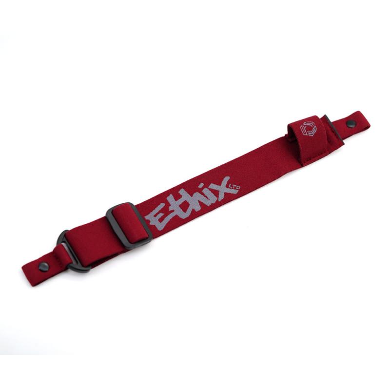 ETHiX HD Goggle Strap V3 - Adjustable Ski Snowboard Goggles Strap in Grey & Burgundy - Perfect for Winter Sports, Skiing, Snowboarding and Outdoor Adventures