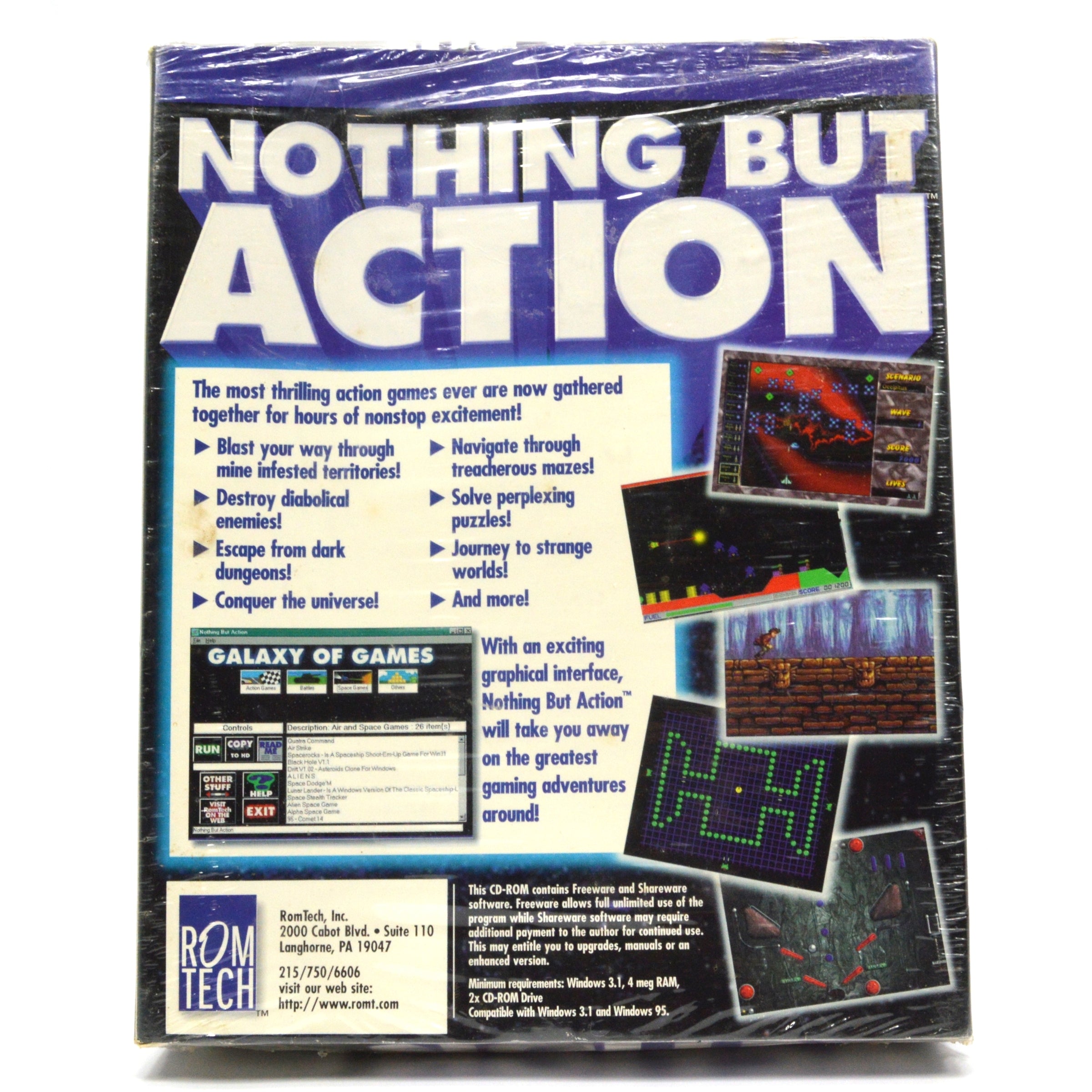 Brand New Sealed GALAXY OF GAMES for Windows 3.1 & 95 - Classic PC Game Collection for Retro Gaming Enthusiasts & Collectors