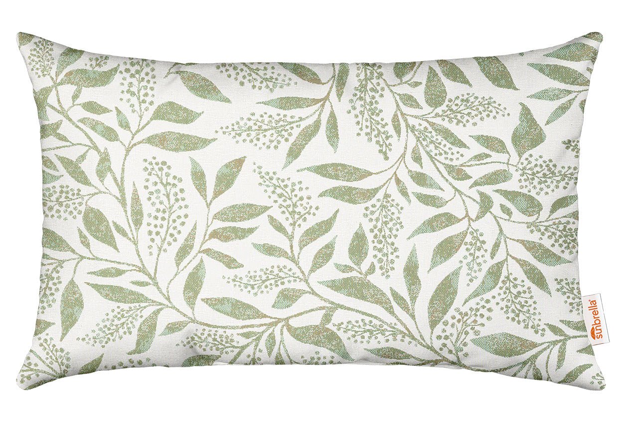 Sunbrella Designer Fusion Exquisite Lumbar Throw Pillow - Water-Resistant & UV-Resistant Decorative Cushion for Outdoor & Indoor Use - Perfect for Patio, Sofa, Bedroom, and Living Room Decor