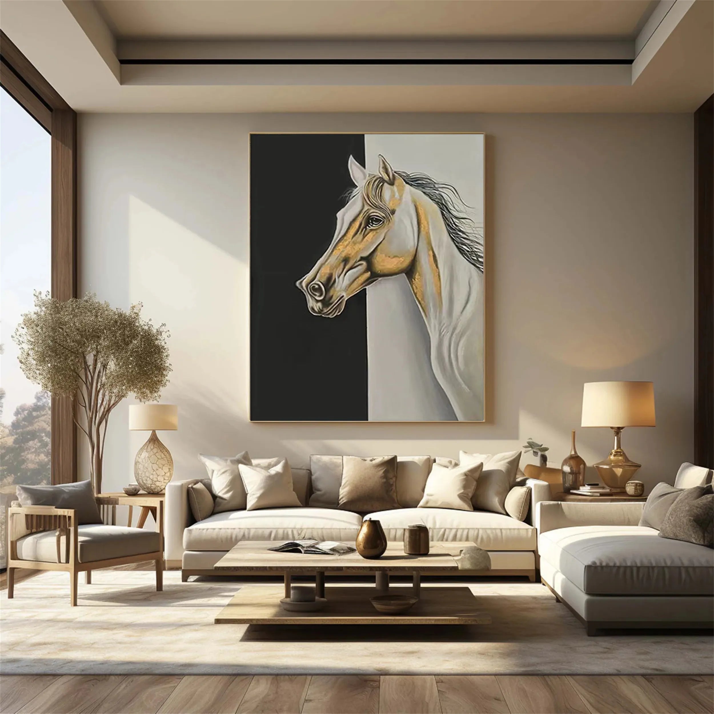 Animal Art Painting #AP014 - Handmade Canvas Wall Decor for Living Room, Bedroom & Office - Perfect Gift for Pet Lovers & Home Decor