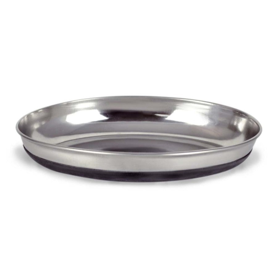 Non-Slip Rubber Base Oval Cat Food Bowl - Durable Pet Dish for Wet & Dry Food - Perfect for Kittens & Adult Cats at Home or Travel