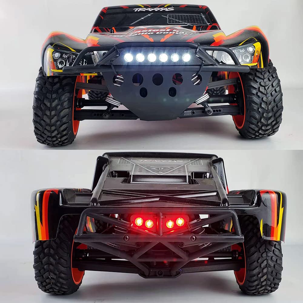 High-Performance Front & Rear LED Light Kit V2 for Traxxas Slash 1/10 4x4 & 2WD VXL - Off-Road Racing & Night Driving Accessories