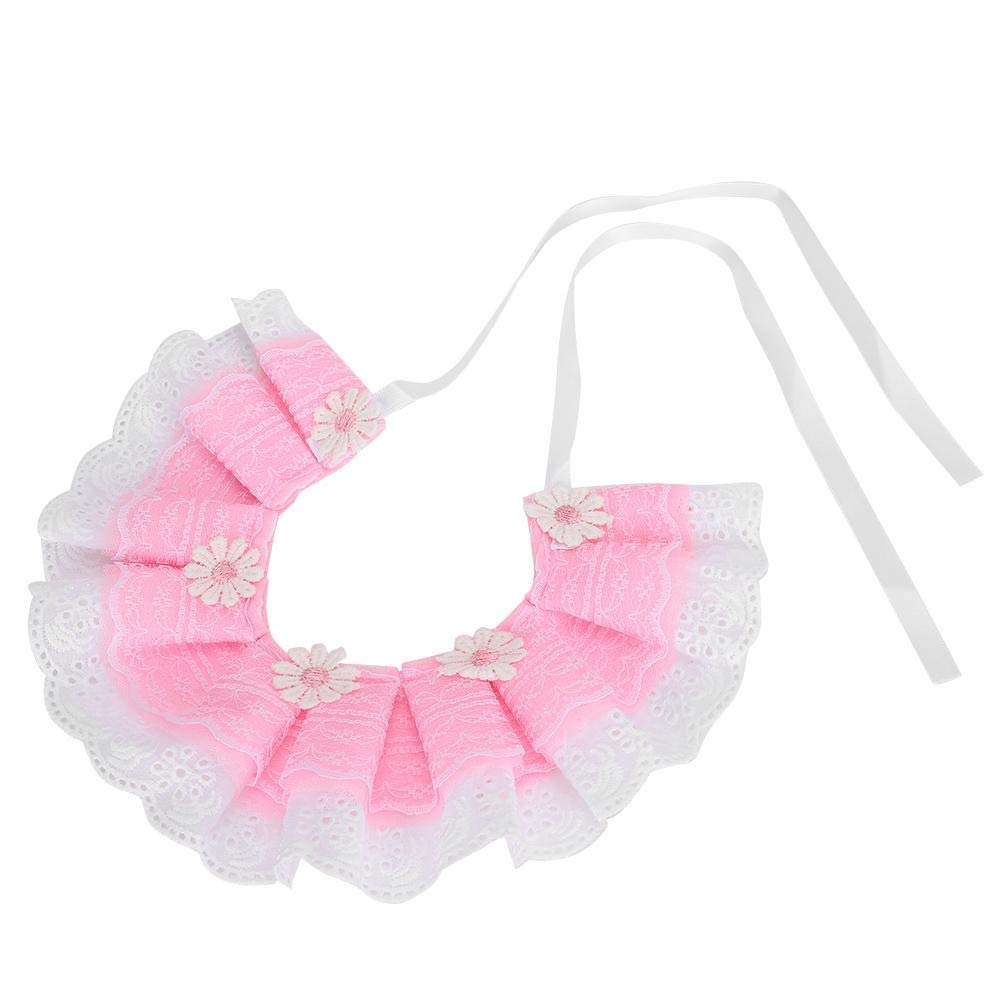 Pet Saliva Towels - Bowknot Collar Lace Bandanas & Scarfs Accessories for Cats and Puppies (Medium) - Absorbent Grooming Towel for Drool, Mealtime & Playtime