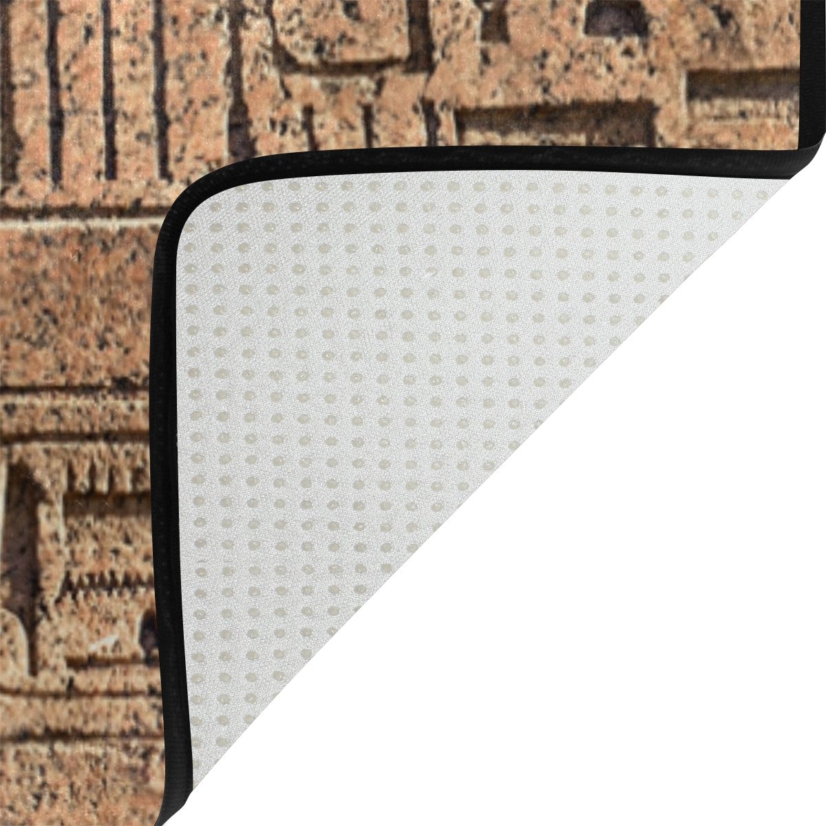 ALAZA Egyptian Hieroglyphics Ancient Wall Design Area Rug - 7' x 5' Soft Floor Carpet for Living Room, Bedroom, Office | Perfect for Boho Decor, Home Theater & Meditation Spaces