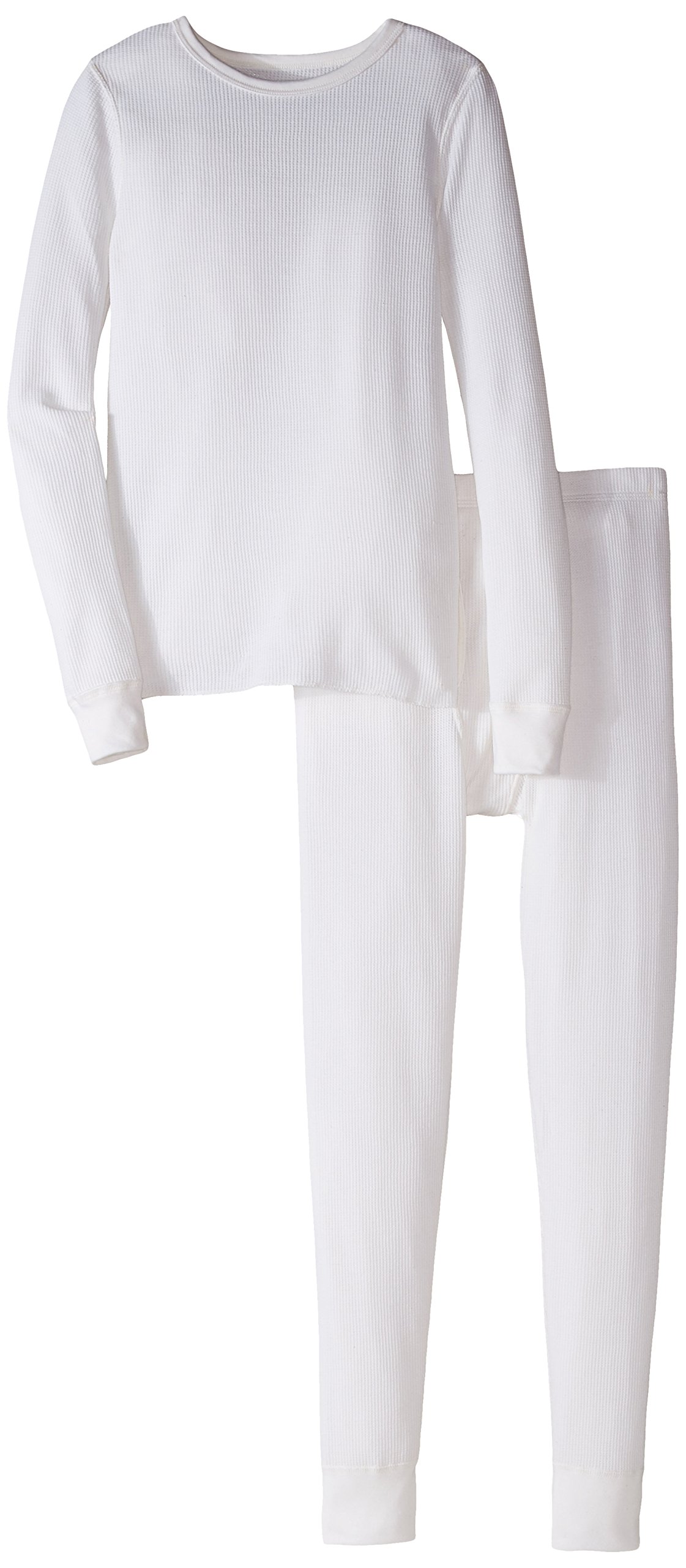 Fruit of the Loom Boys Waffle Thermal Underwear Set - 2-Piece Long Sleeve Shirt & Pants for Winter Warmth - Perfect for Cold Weather, Outdoor Activities & Layering