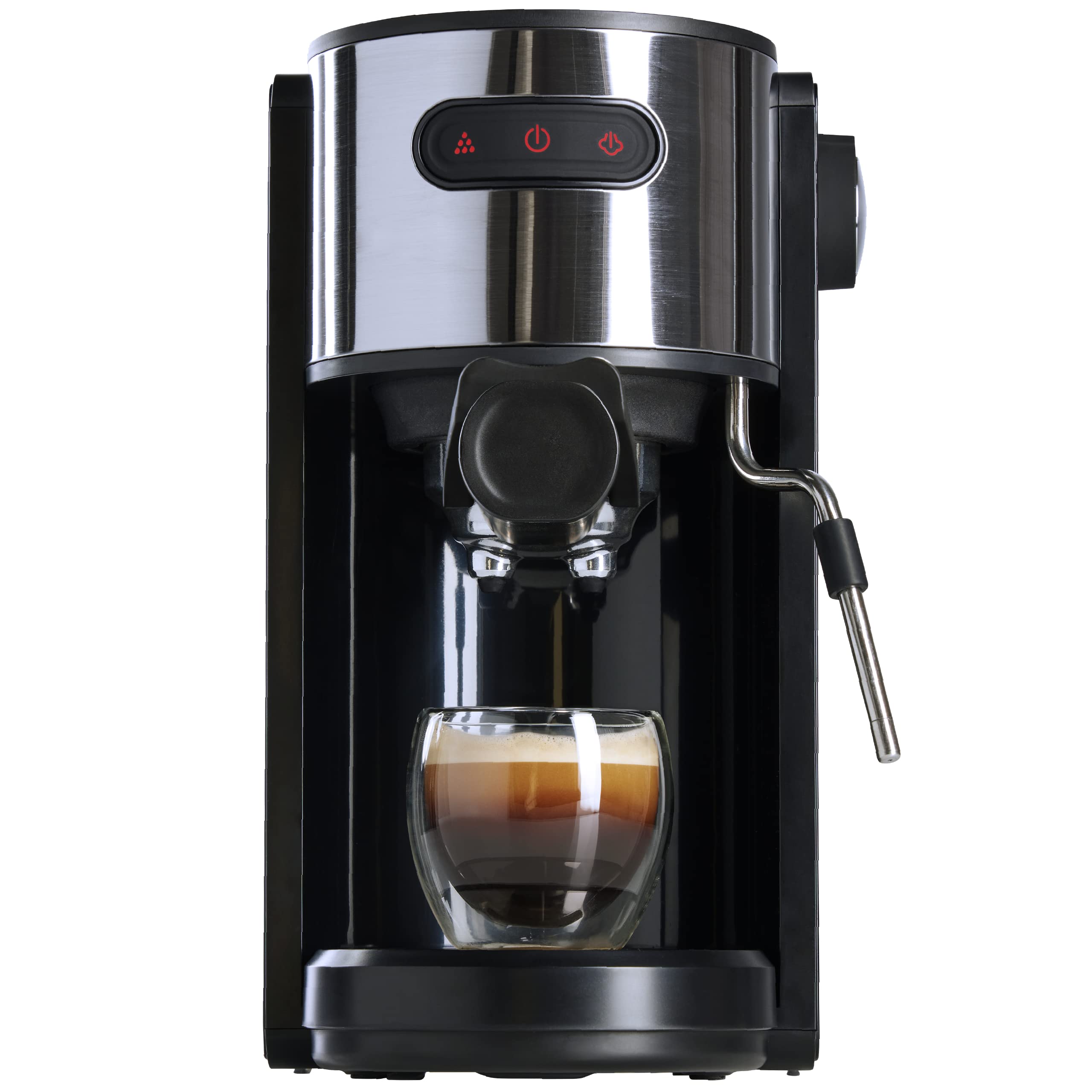 Coffee Gator Espresso Machine - 15 Bar Quick-Brew Coffee Maker with Milk Frother & 1.3L Removable Water Tank for Home Barista & Office Use