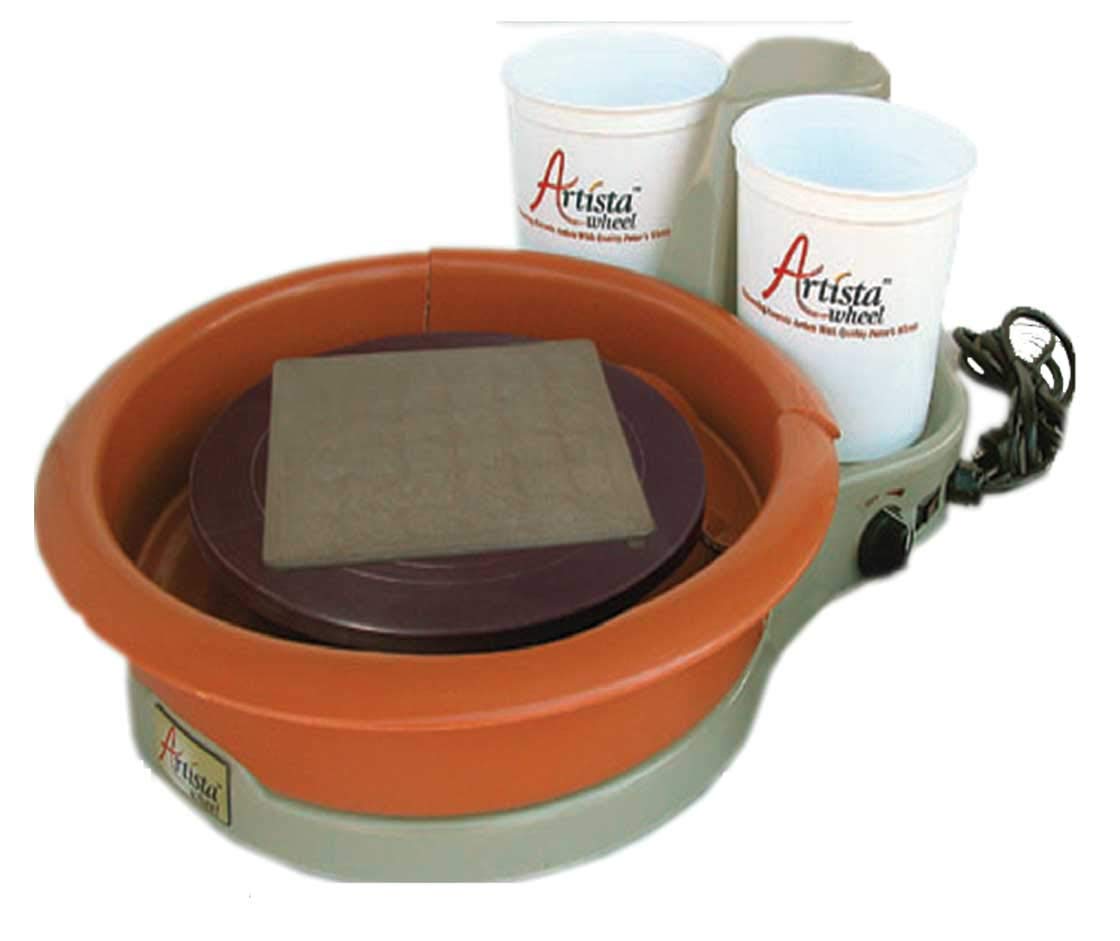 Electric Pottery Wheel for Beginners - Artista Table Top Pottery Machine with Foot Pedal - Perfect for Ceramic Clay Sculpting, DIY Crafts & Home Decor Projects