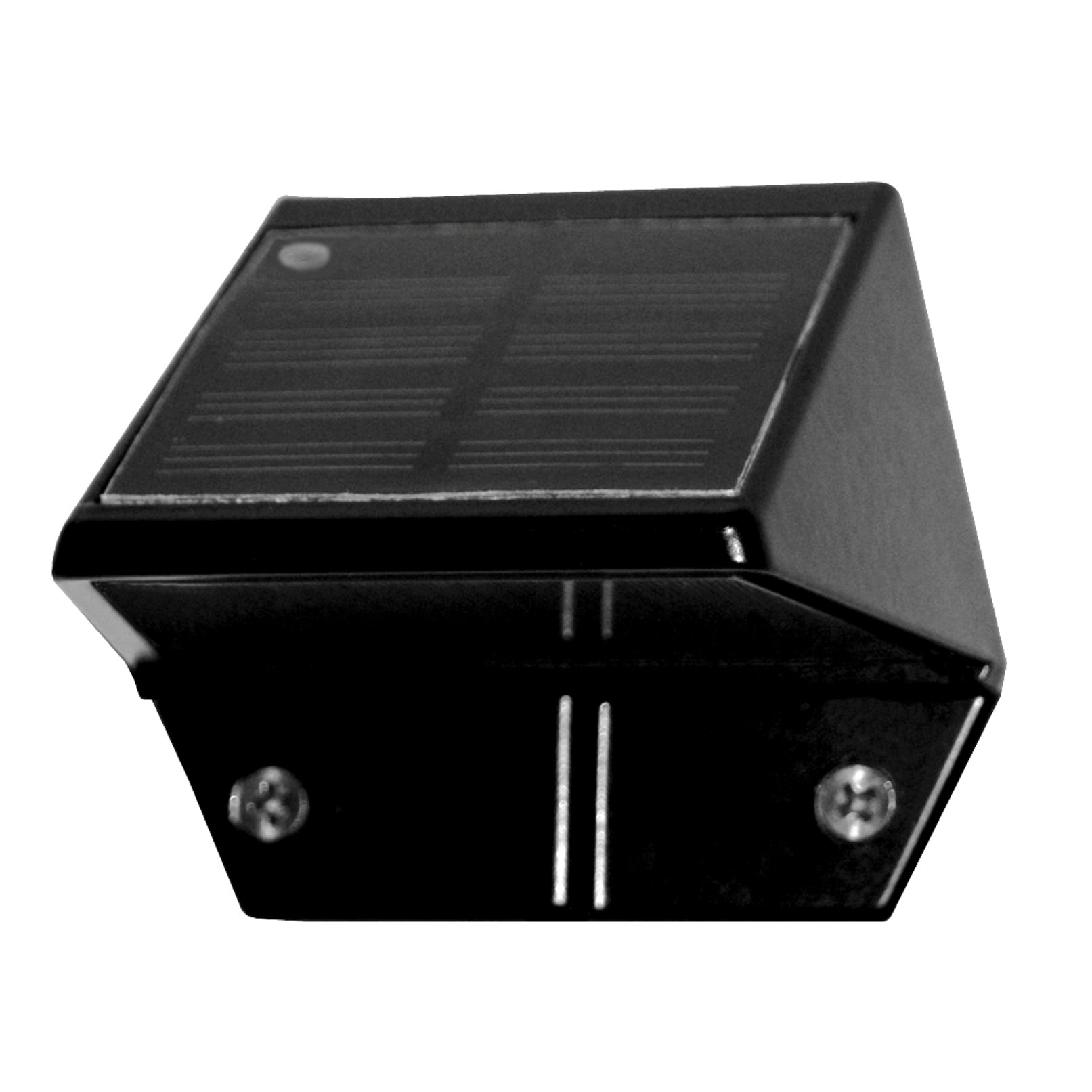 SL178 Black Aluminum Solar Deck & Wall Lights - 4 Pack | Waterproof Outdoor Solar Lighting for Patio, Garden, Pathway & Stairs | Energy-Efficient LED Solar Lights for Home & Landscape