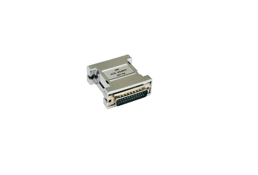RS 232 Serial Jumper Box DB25 to DB25 Male to Female - 1 Pack for Computer Networking, Industrial Automation & Data Transfer Equipment