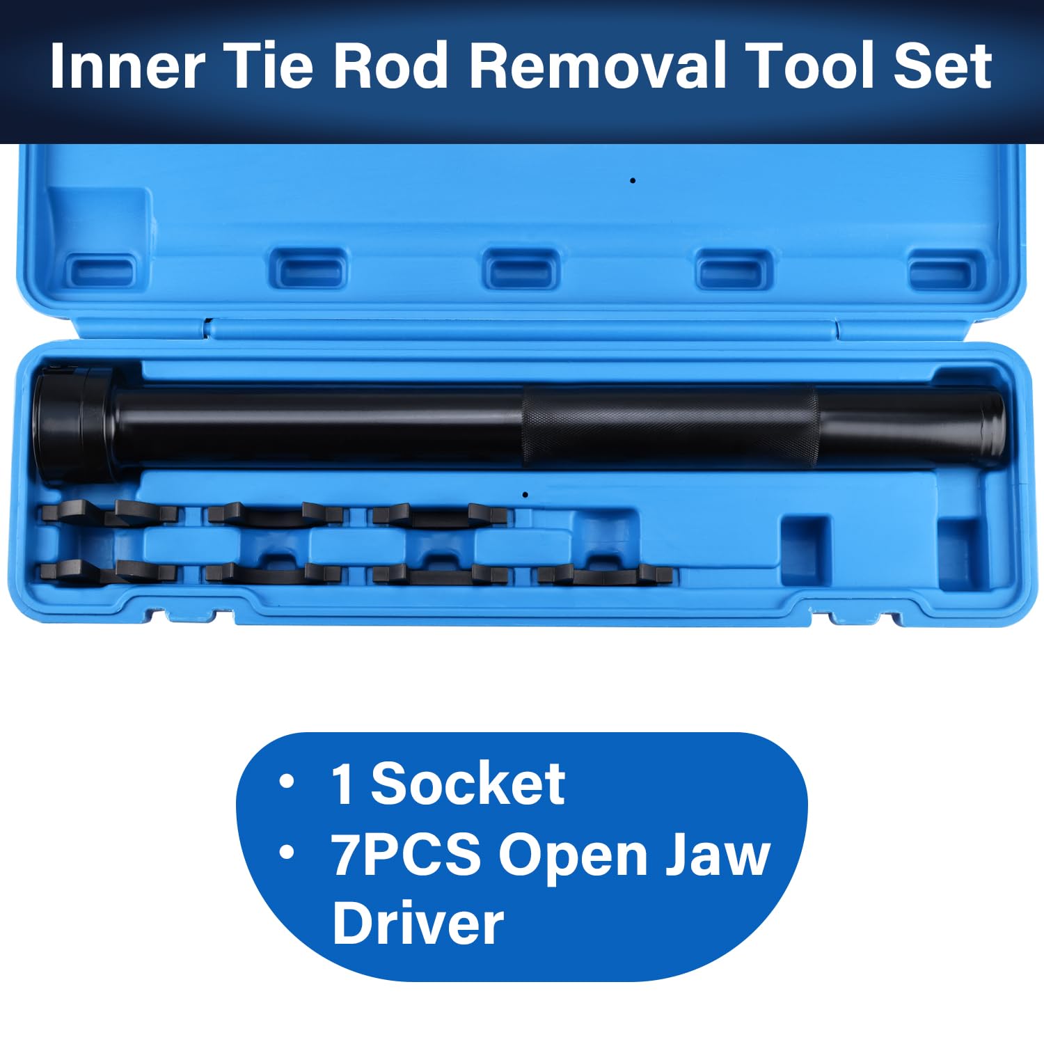 8MILELAKE Inner Tie Rod Removal Tool Set - Professional Automotive Mechanics Tool Kit for Easy Tie Rod Replacement | Perfect for DIY Car Repair & Maintenance