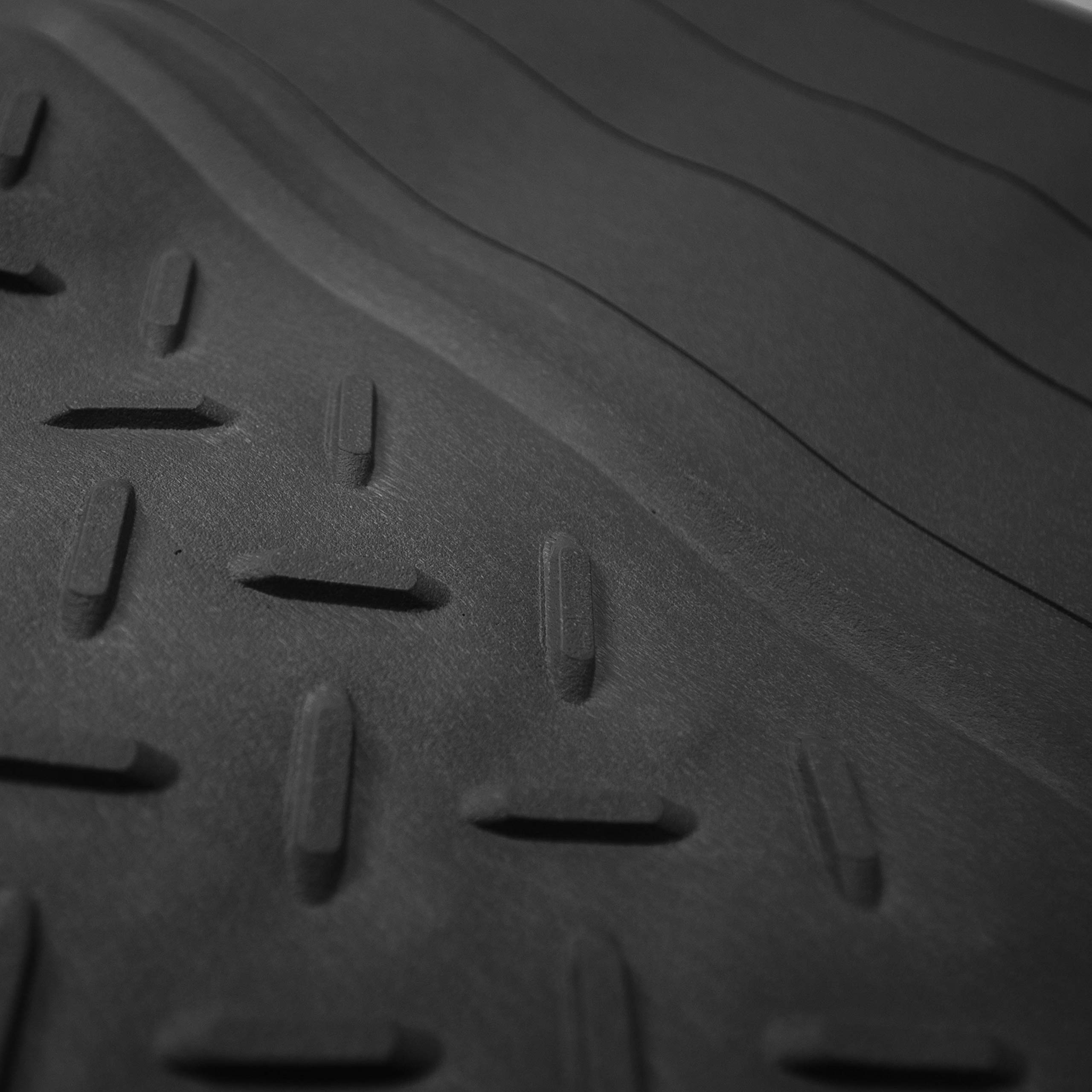 Premium All-Weather Car Floor Mats & Cargo Liner Set - Universal Fit for Cars, Trucks & SUVs | FH Group Semi-Custom Trimmable Liners | Durable Protection for Rain, Snow & Mud | Perfect for Daily Commute, Road Trips & Family Adventures (Black)