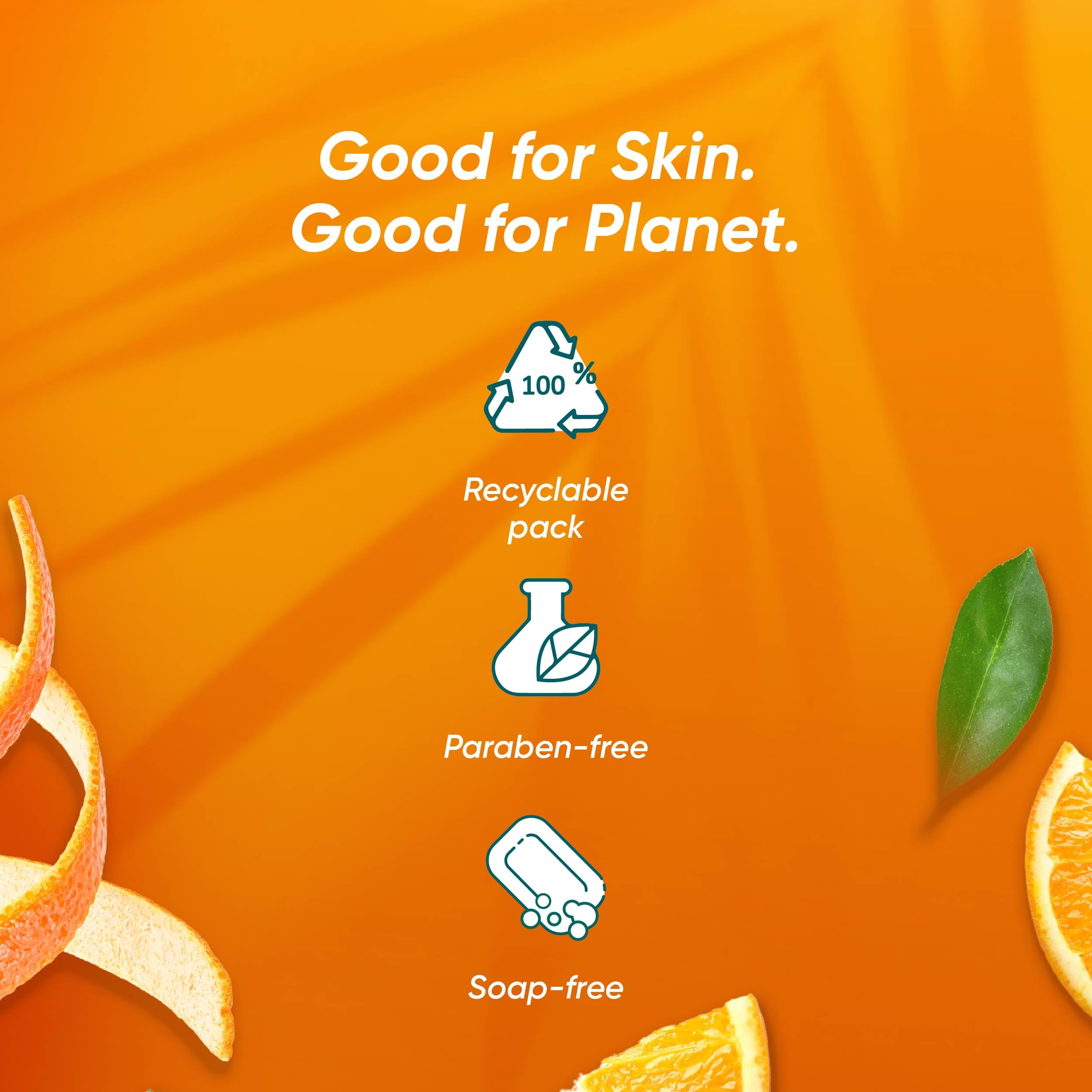 Himalaya Tan Removal Orange Face Wash for Brightening & Glowing Skin - 100ml | Gentle Exfoliating Cleanser for Daily Use, Travel-Friendly Size