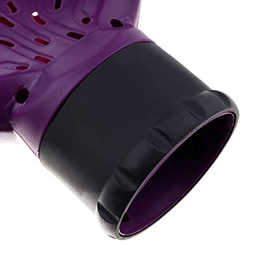 **Professional Hair Diffuser Attachment for Curly Hair - Salon Quality Blow Dryer Accessory, Reduces Frizz & Enhances Curls (Purple, One Size) - Perfect for Home Styling & Salon Use**