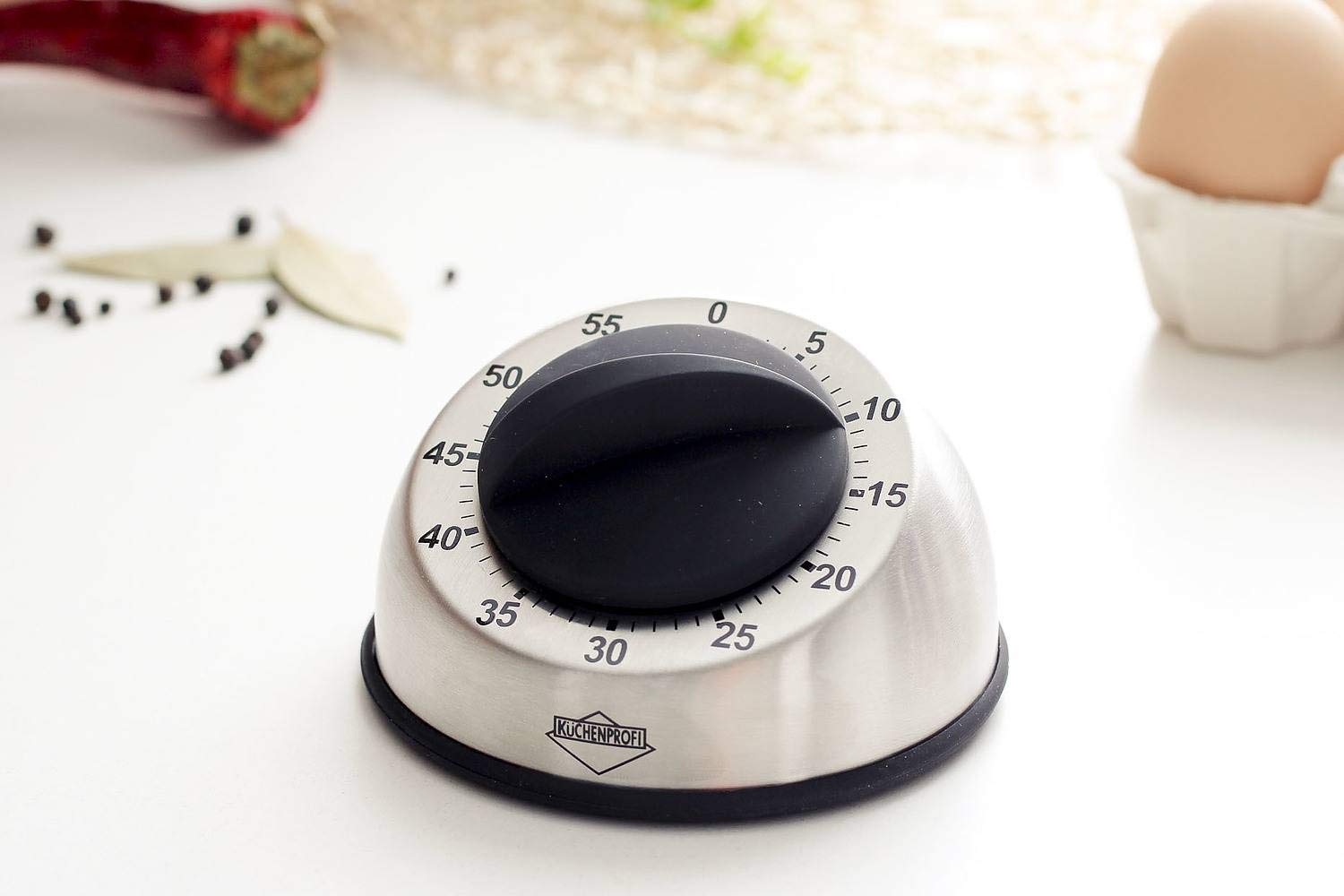 Planet KP10092300 Digital Stainless Steel Kitchen Timer - Silver | Countdown & Alarm Clock for Cooking, Baking, Exercise & Study