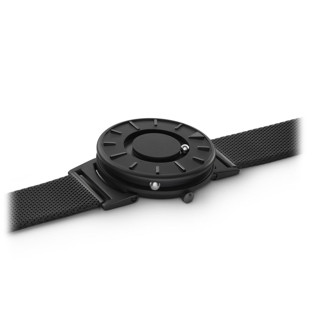 Eone The Bradley Black - Stylish and Tactile Watch for Men & Women | Waterproof & Durable | Perfect for Business, Travel, and Everyday Wear