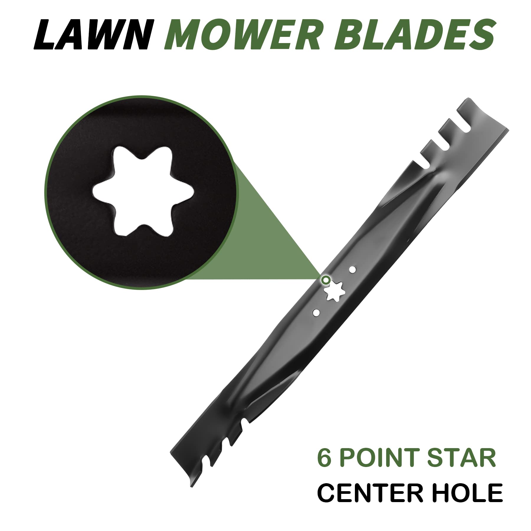 MTD 42-Inch Deck Mulching Blades - Compatible with Cub Cadet RZT 54, Toro 112-0315 (2 Pack) - Replacement Blades 942-0616A & 742-0616A - Perfect for Lawn Maintenance & Grass Recycling