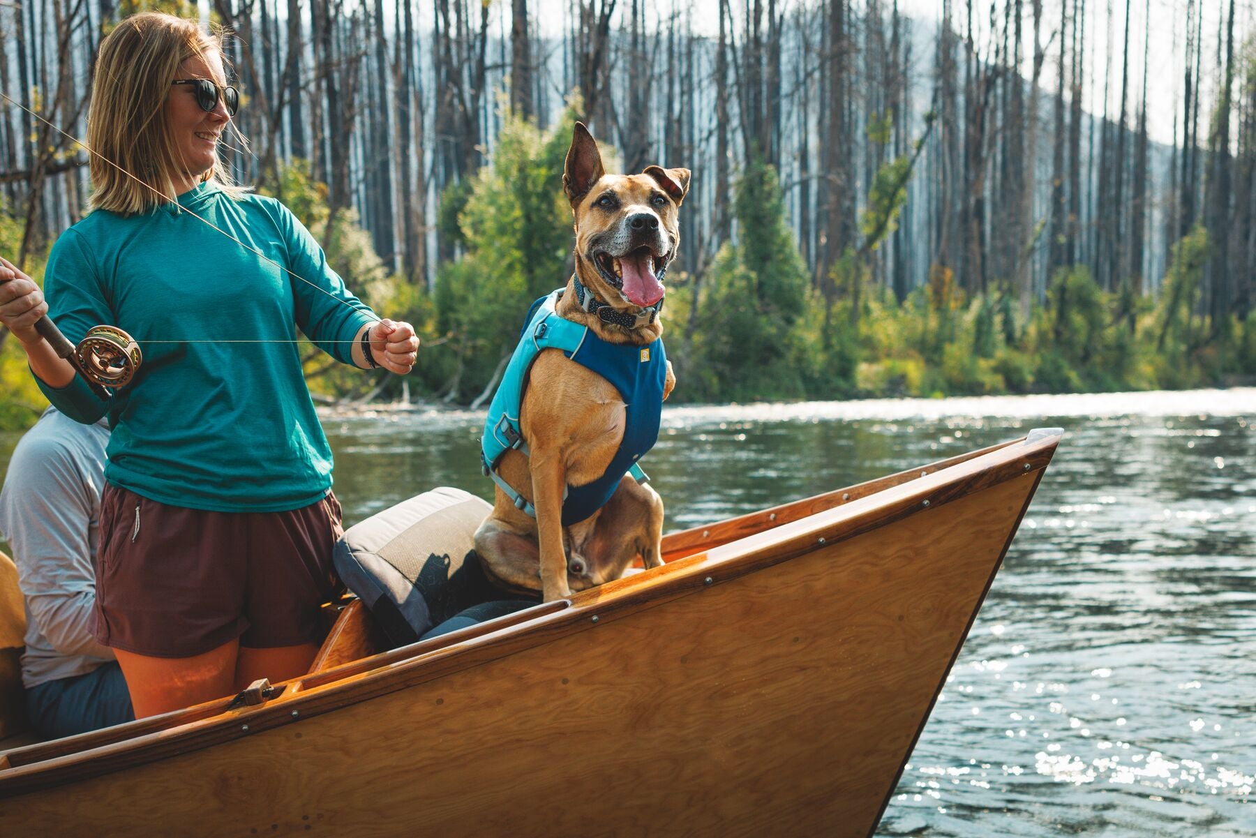 Ruffwear® Confluence™ Dog Life Jacket Harness - Bright Red (Tangelo Orange) for Swimming, Boating & Water Safety | Durable Pet Floatation Vest for Active Dogs