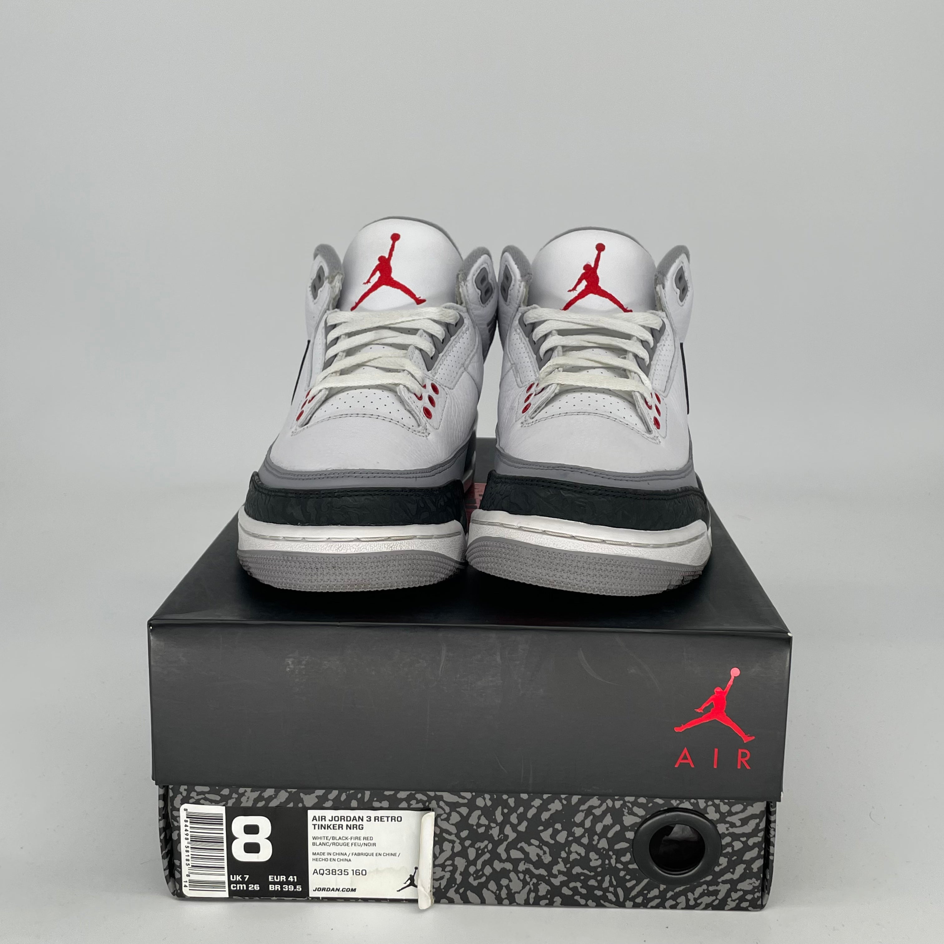 AIR JORDAN 3 TINKER HATFIELD Sneakers - Men's/Women's Size 8/9.5W (AQ3835-160) - Retro Basketball Shoes for Running, Gym & Streetwear Fashion