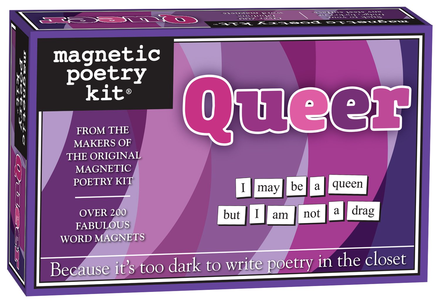 Queer Magnetic Poetry Kit - Refrigerator Word Magnets for Writing Poems & Letters - Made in USA - Perfect for LGBTQ+ Gifts, Creative Writing & Fridge Decor