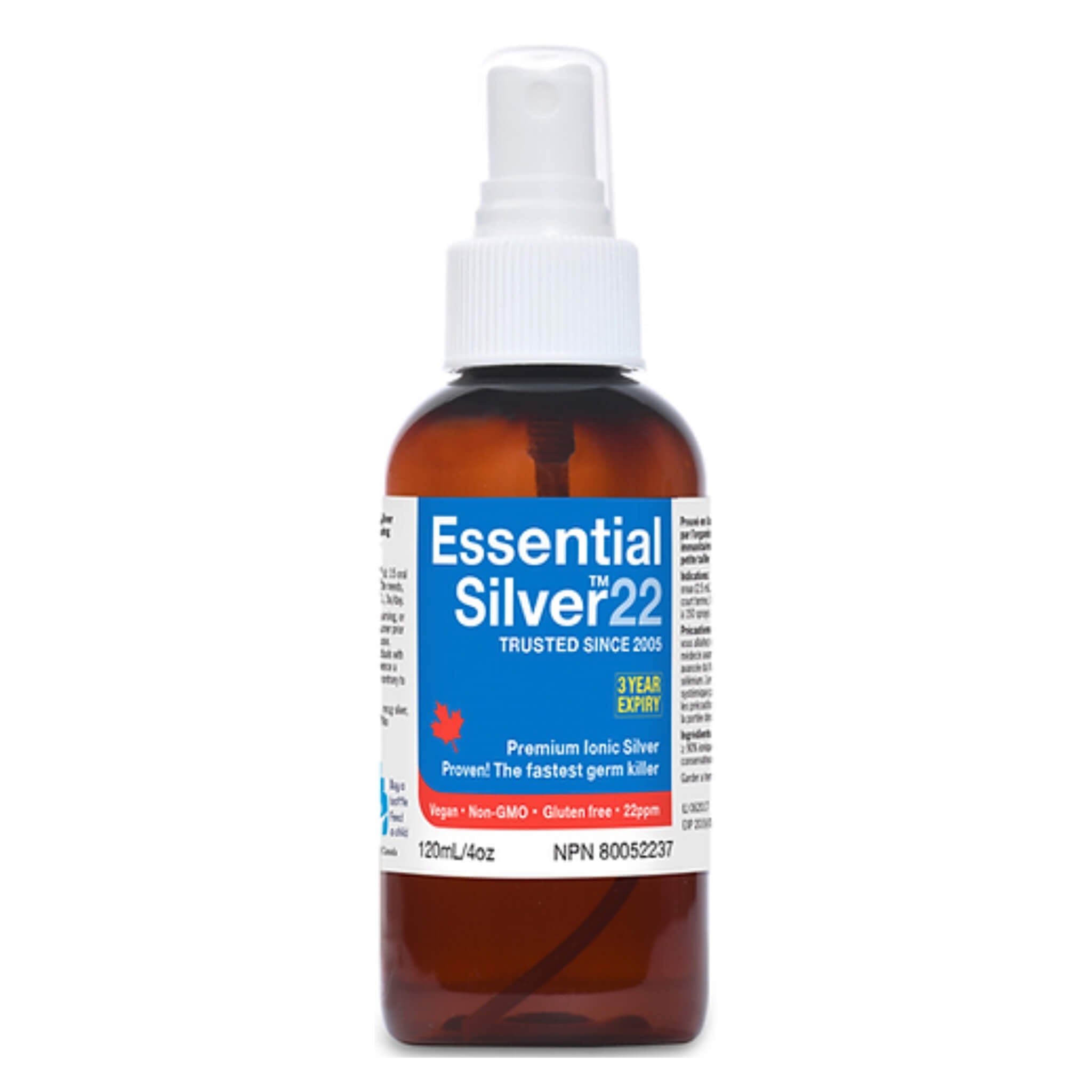 Premium Ionic Silver 22ppm Spray - Natural Immune Support & Wound Care Solution | First Aid, Travel Essential & Daily Wellness Boost