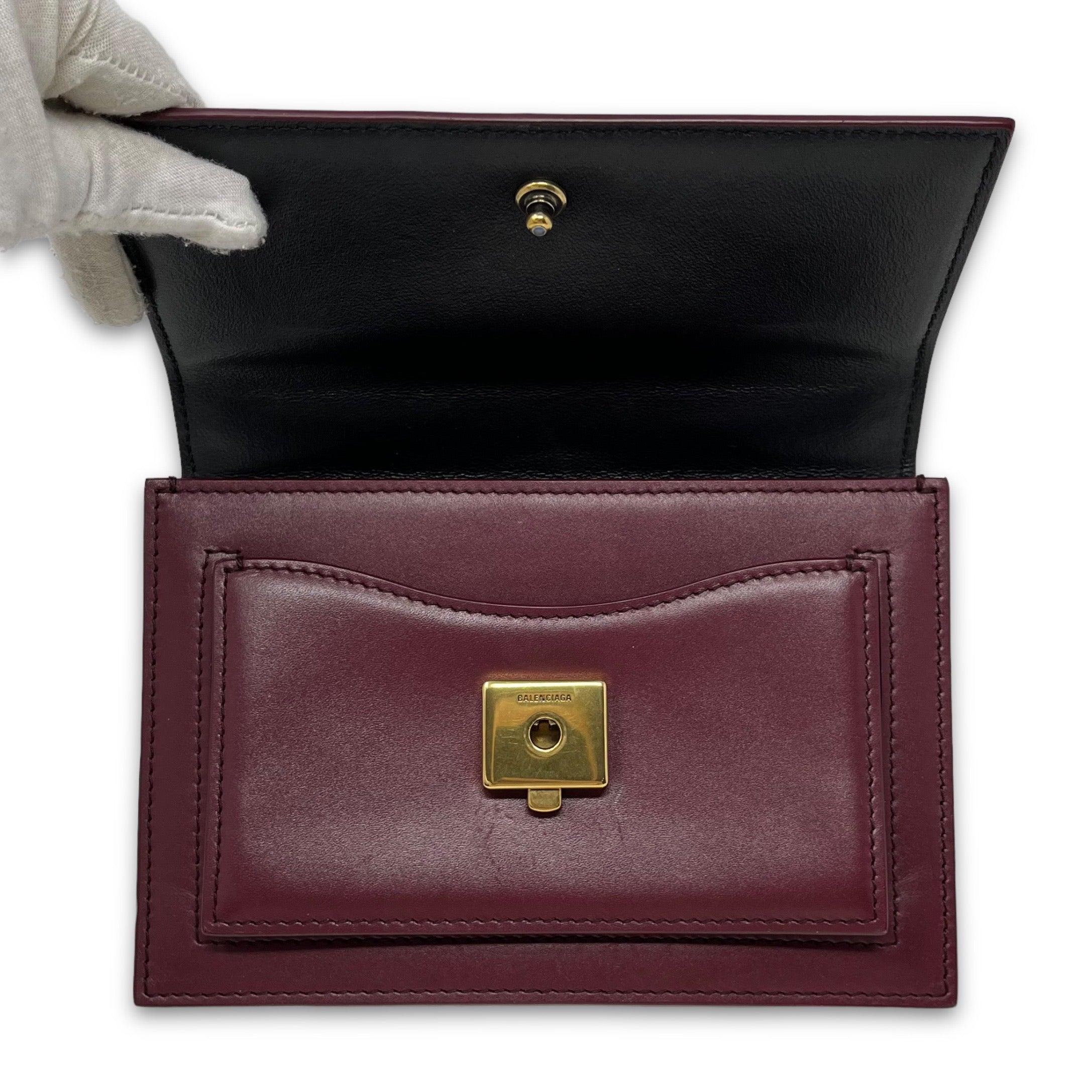 Balenciaga Burgundy Sharp XS Crossbody Bag - Stylish & Compact Luxury Handbag for Women | Perfect for Parties, Date Nights & Everyday Use