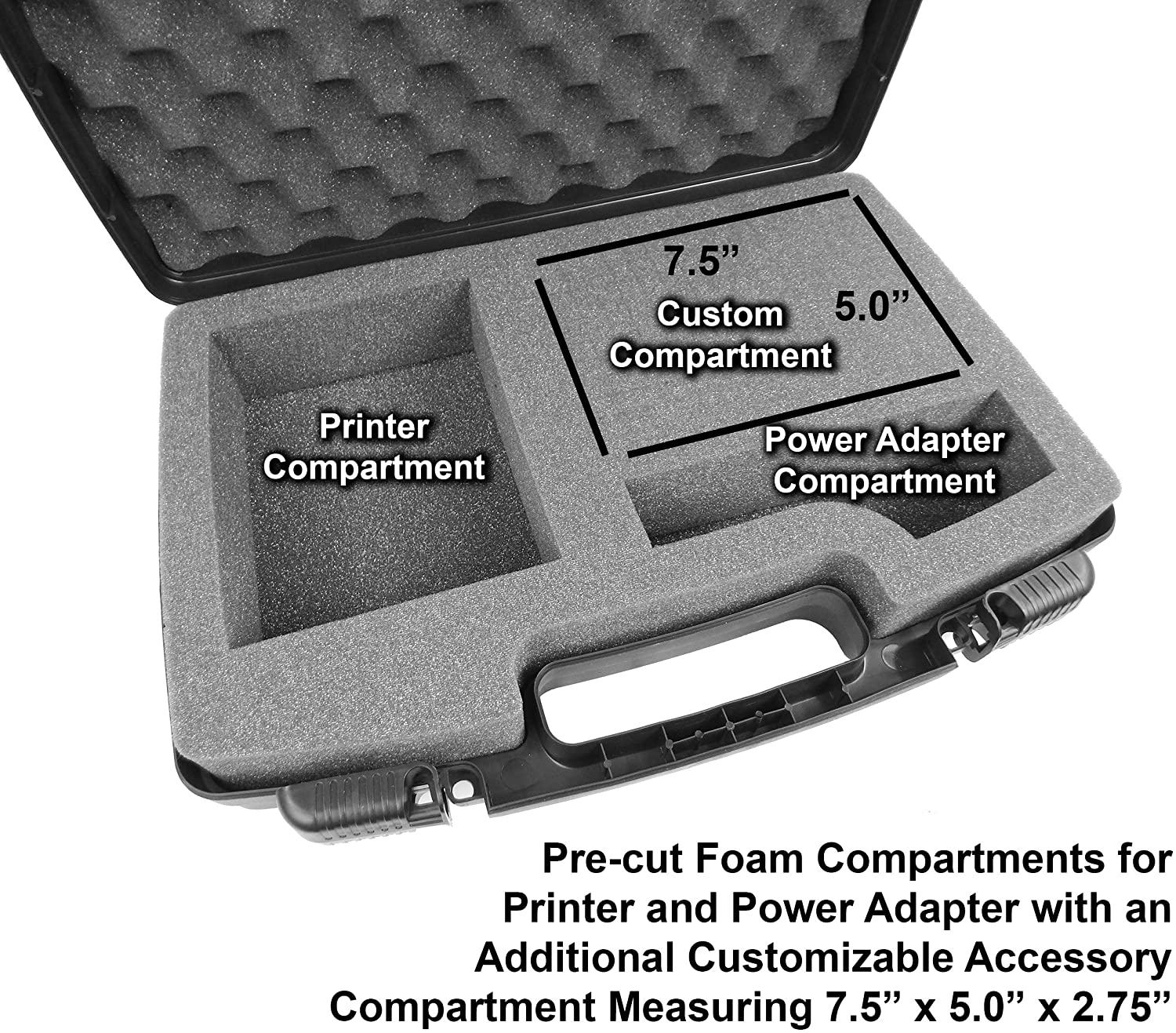CASEMATIX Portable Printer Case for Canon Selphy CP1500 - Compatible with Photo Printer, Photo Paper & Accessories (Printer Not Included) - Perfect for Travel, Home & Office Use
