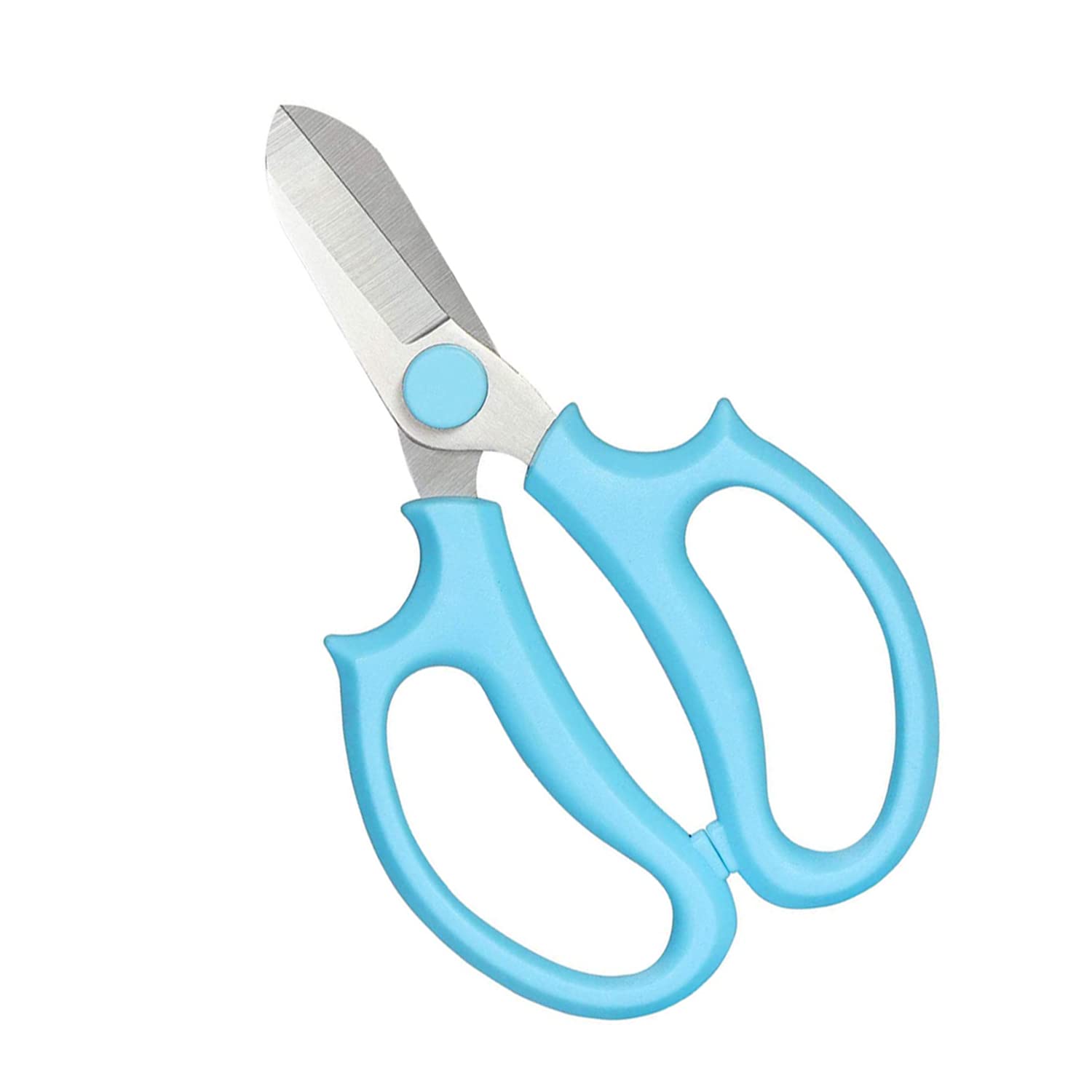 BEADNOVA Professional Floral Shears - Sharp Garden Pruning Shears & Flower Scissors for Fresh Cut Flowers Arrangement, Plant Trimming, and Gardening - Ergonomic Design (Blue) - Perfect for Florists, Gardeners, and DIY Flower Arrangements