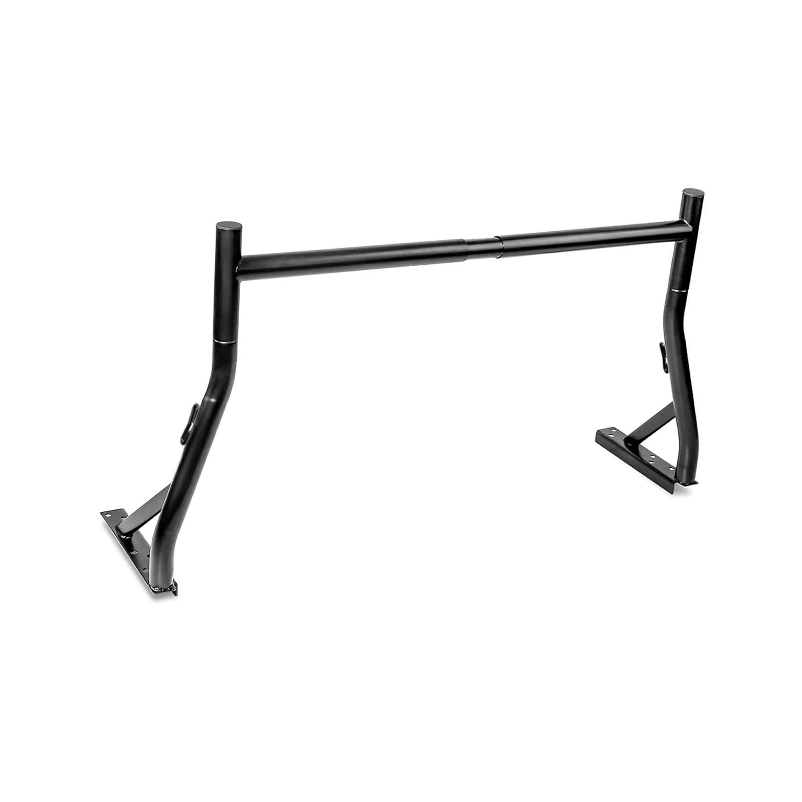 AA-Racks Model X35-A Universal Single Bar Pickup Truck Utility Ladder Rack - Matte Black Finish | Heavy Duty Cargo Carrier for Construction, Roofing & Outdoor Work