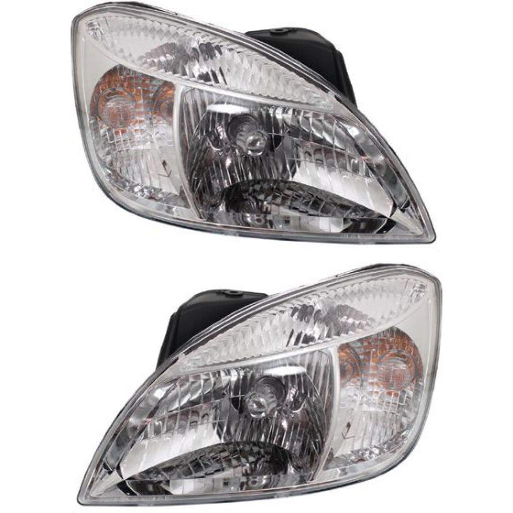 2009-2011 Kia Rio5 Headlight Assembly - DOT Certified Replacement w/Bulbs (Driver & Passenger Side, Type 1, Part# KI2502142/KI2503142) | Perfect for Night Driving & Foggy Conditions