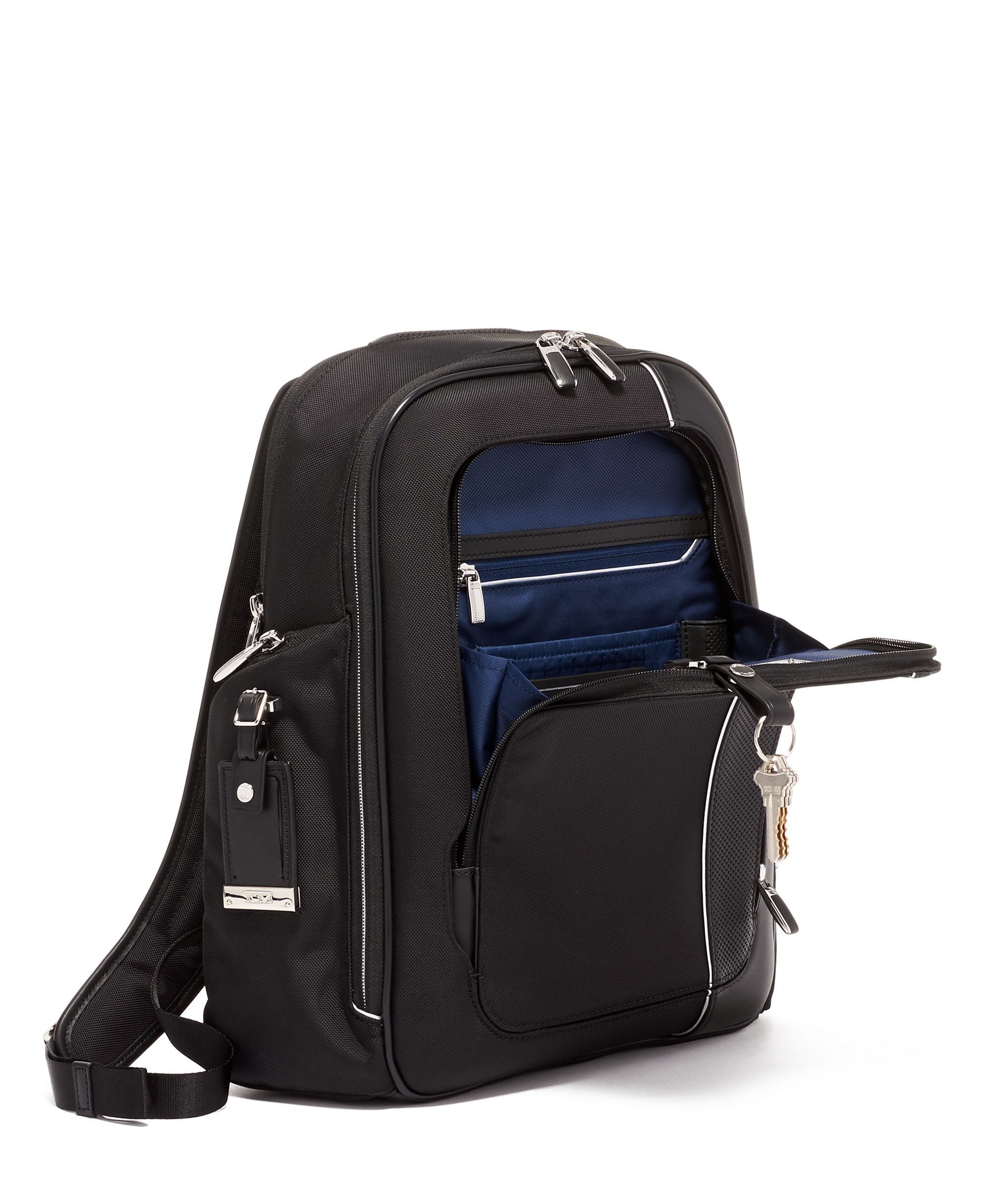 TUMI Arrivé Larson Backpack for Men & Women - Water-Resistant Laptop Backpack with USB Charging Port - Perfect for Travel, Work & College (Black)